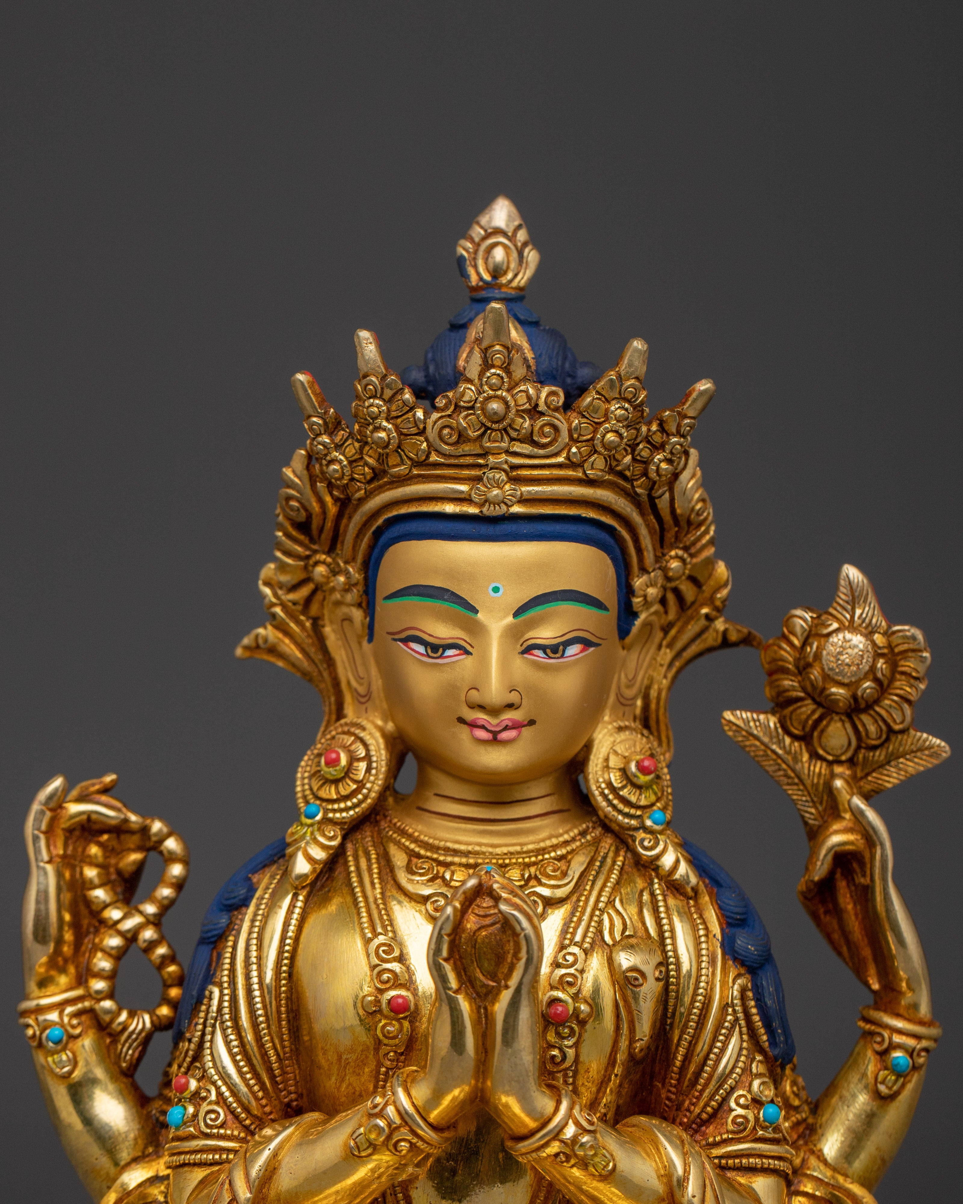 Tibetan Buddhist Deity Chenrezig | Bodhisattva of Compassion