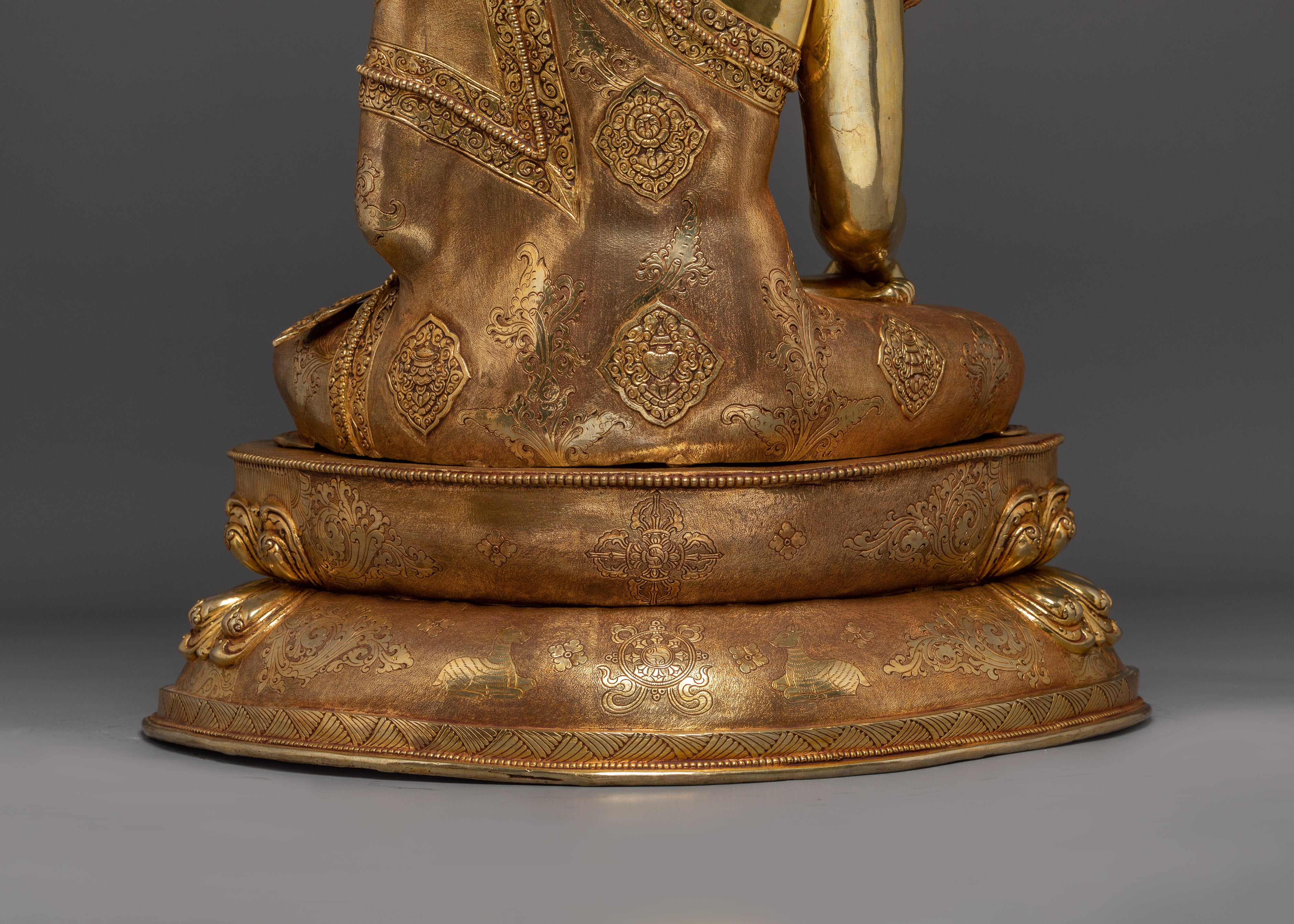 Crown Shakyamuni Buddha Statue | Traditional Figure