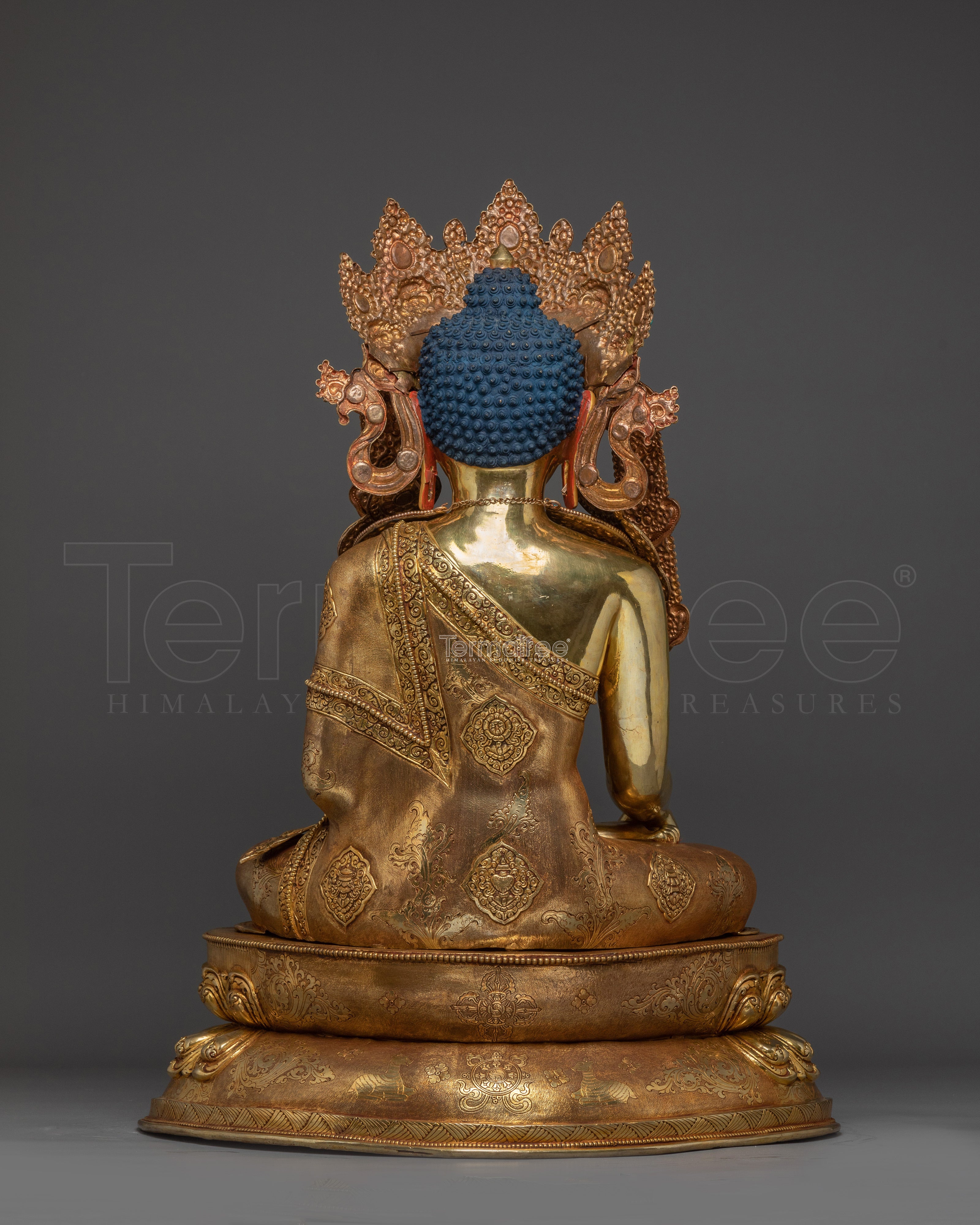 Serene Crown Shakyamuni Buddha Statue | Gautama Buddha - Dharma Teacher
