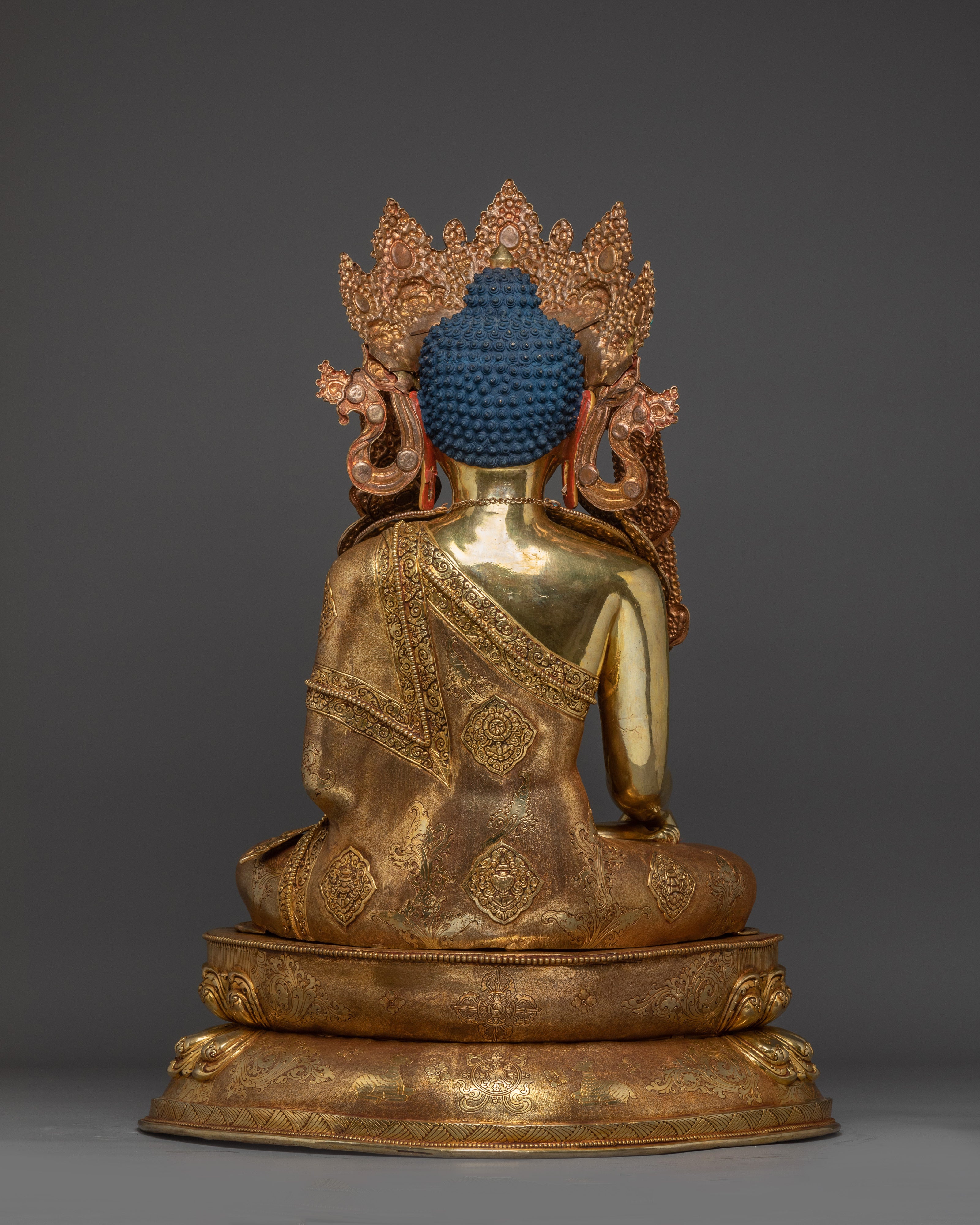 Crown Shakyamuni Buddha Statue | Traditional Figure