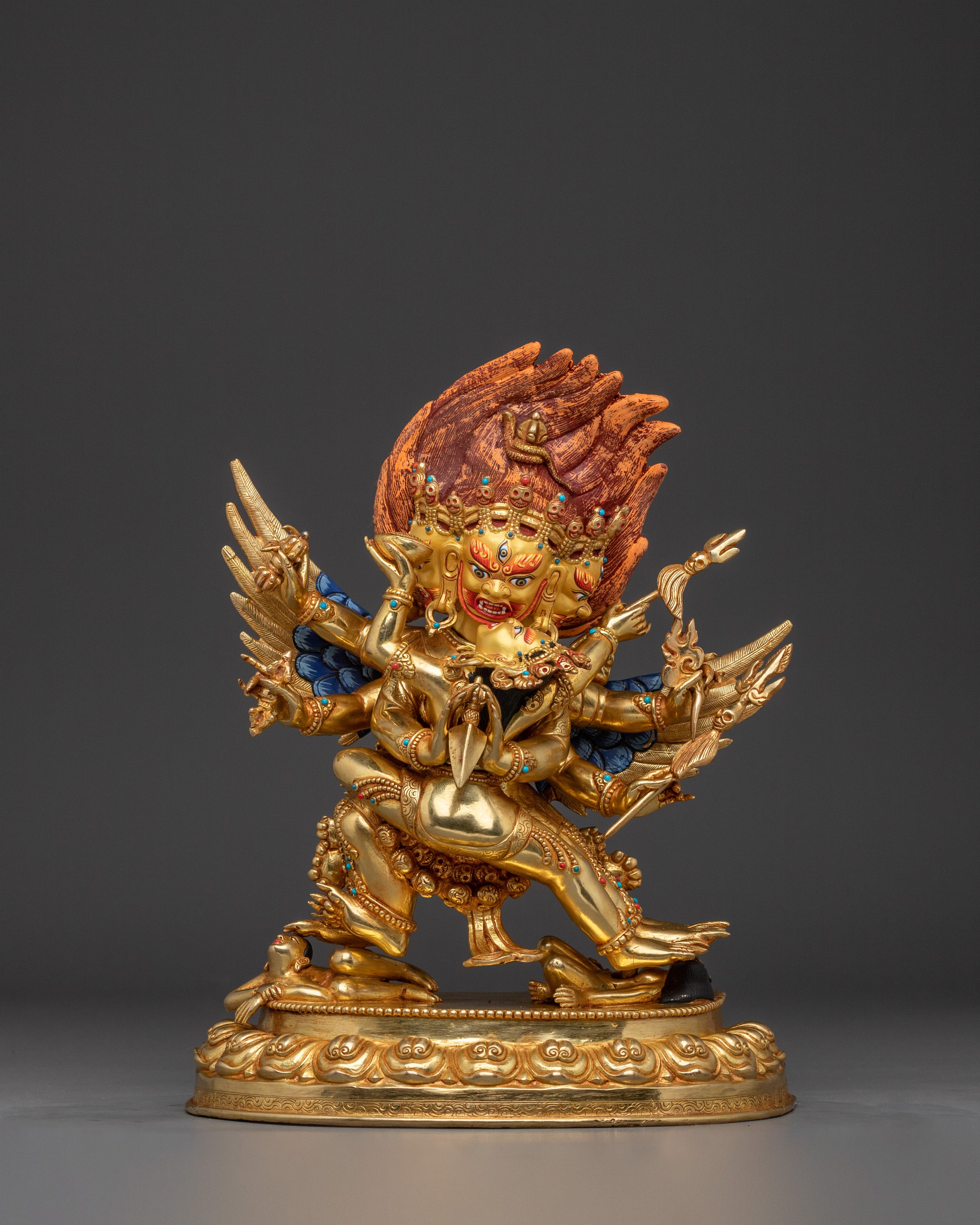 Vajrakilaya with Consort Statue | Wrathful Form of Vajrasattva