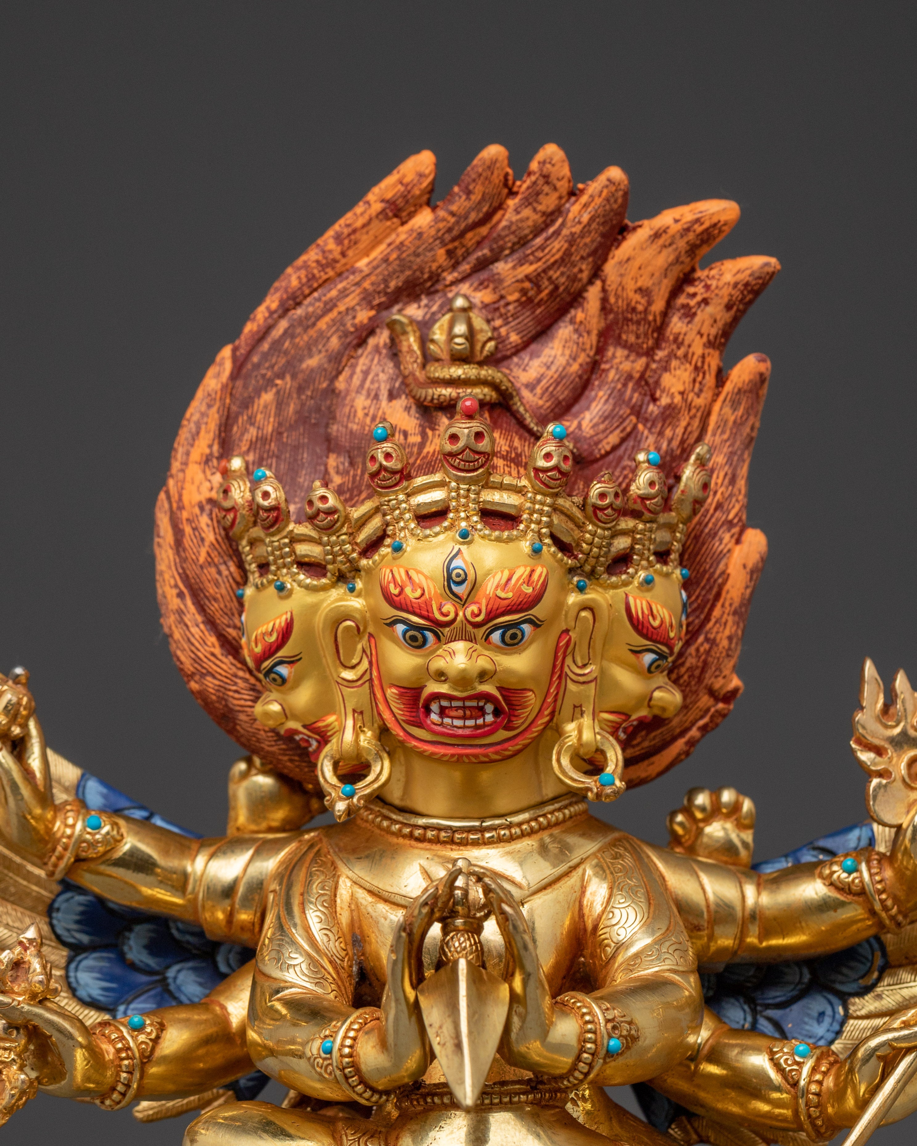 Vajrakilaya with Consort Statue | Wrathful Form of Vajrasattva