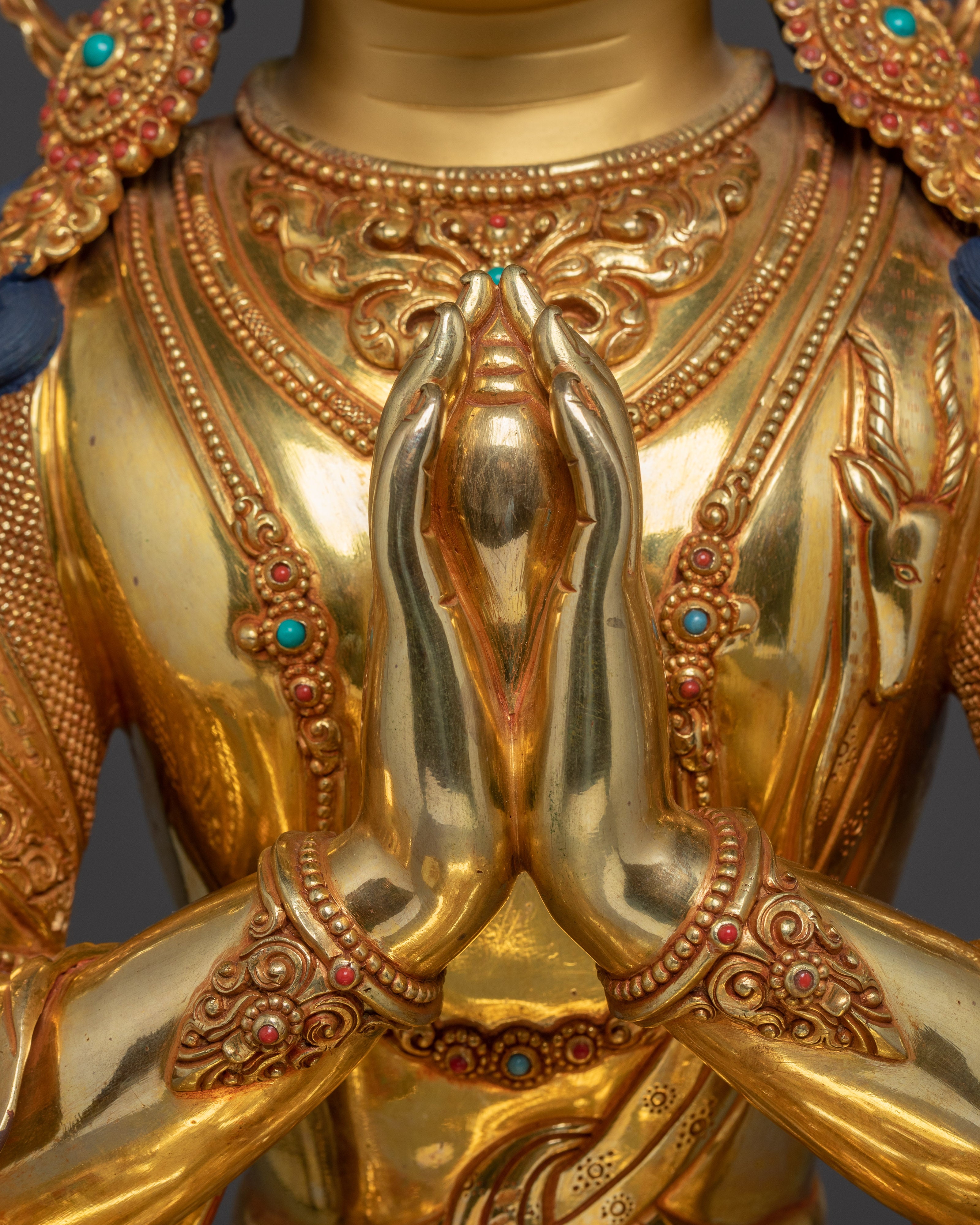 Majestic Chenrezig Bodhisattva Statue | Embodiment of Compassion