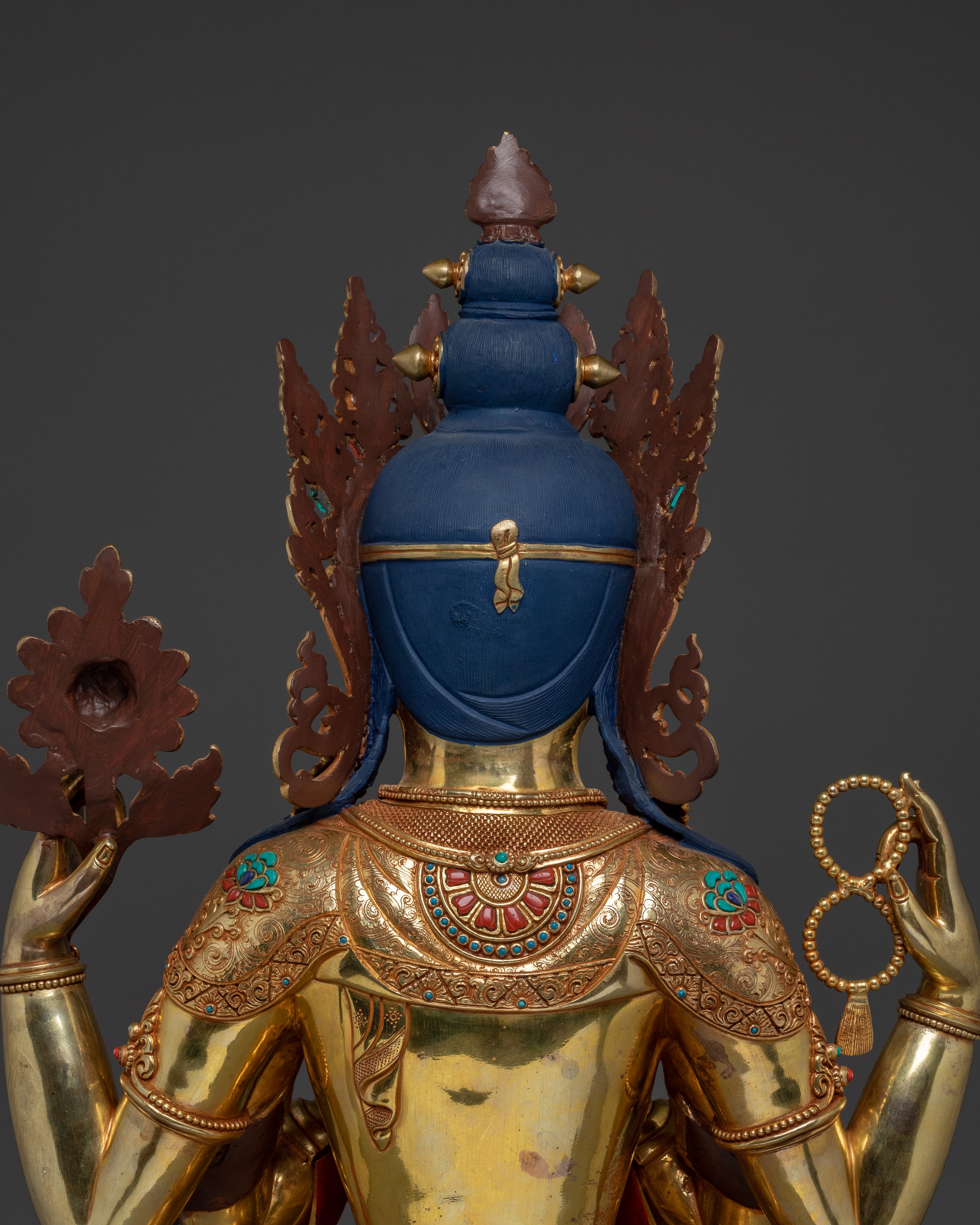Majestic Chenrezig Bodhisattva Statue | Embodiment of Compassion