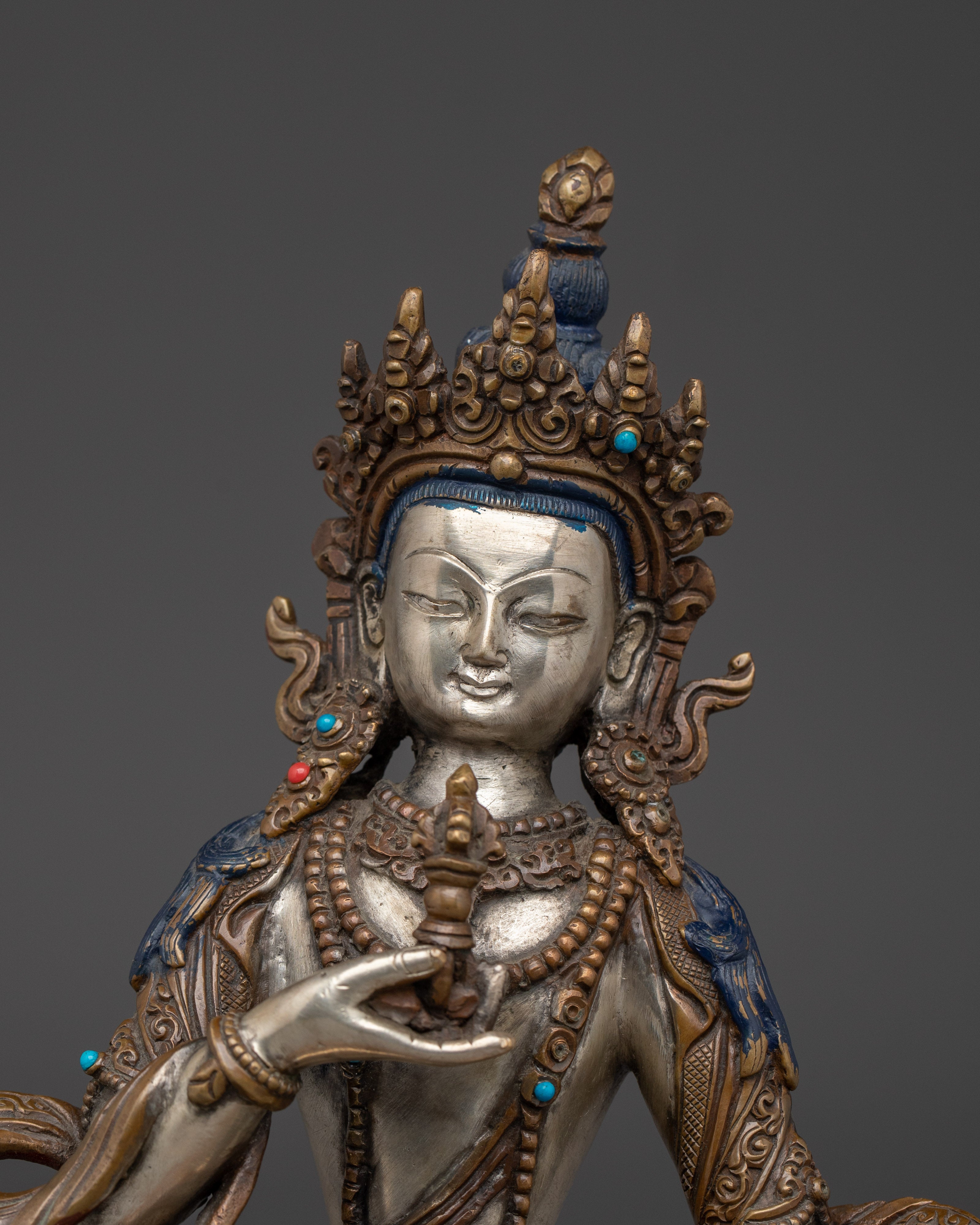 Copper Buddhist Artwork of Vajrasattva | Symbol of Purification and Inner Clarity