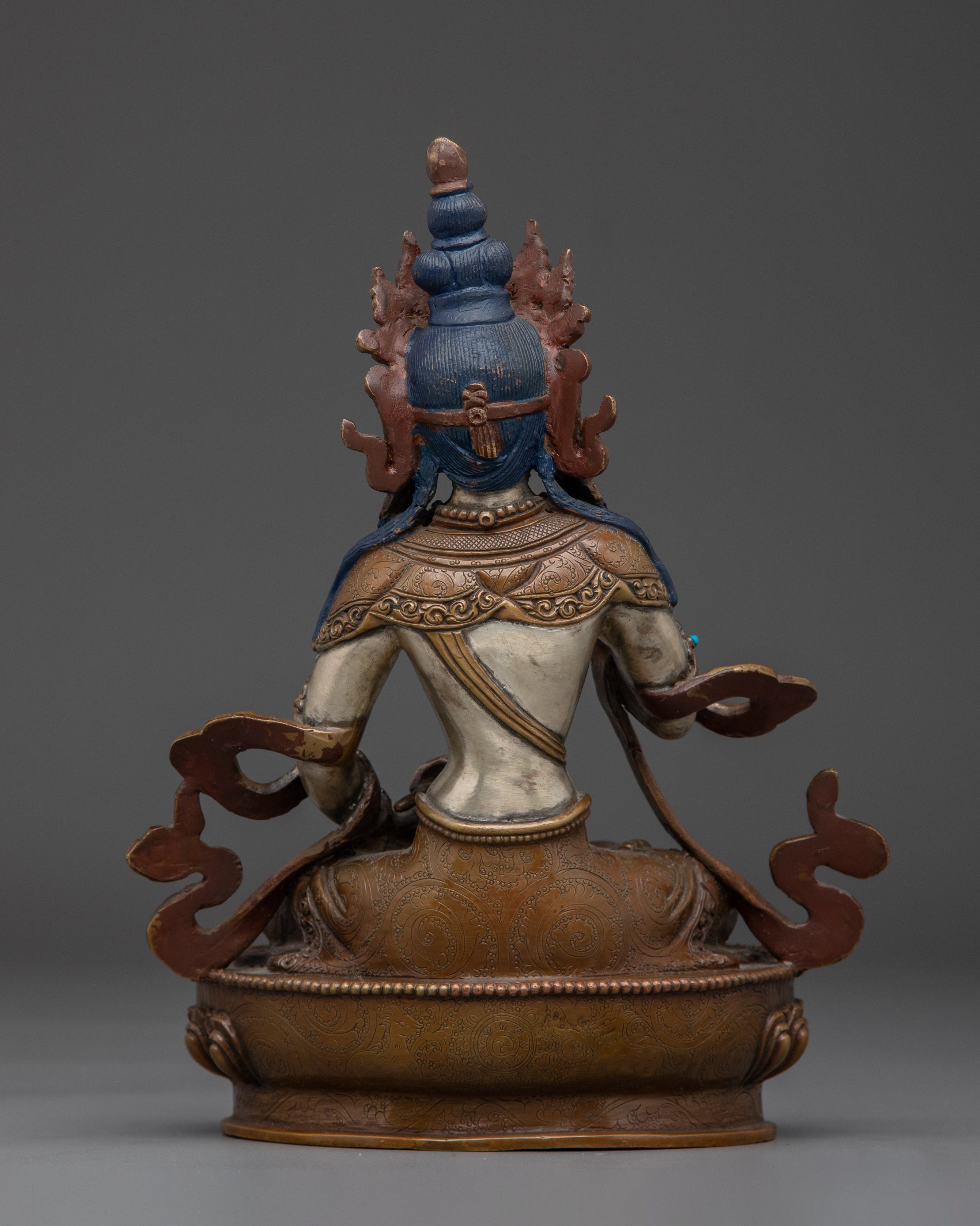 Copper Buddhist Artwork of Vajrasattva | Symbol of Purification and Inner Clarity