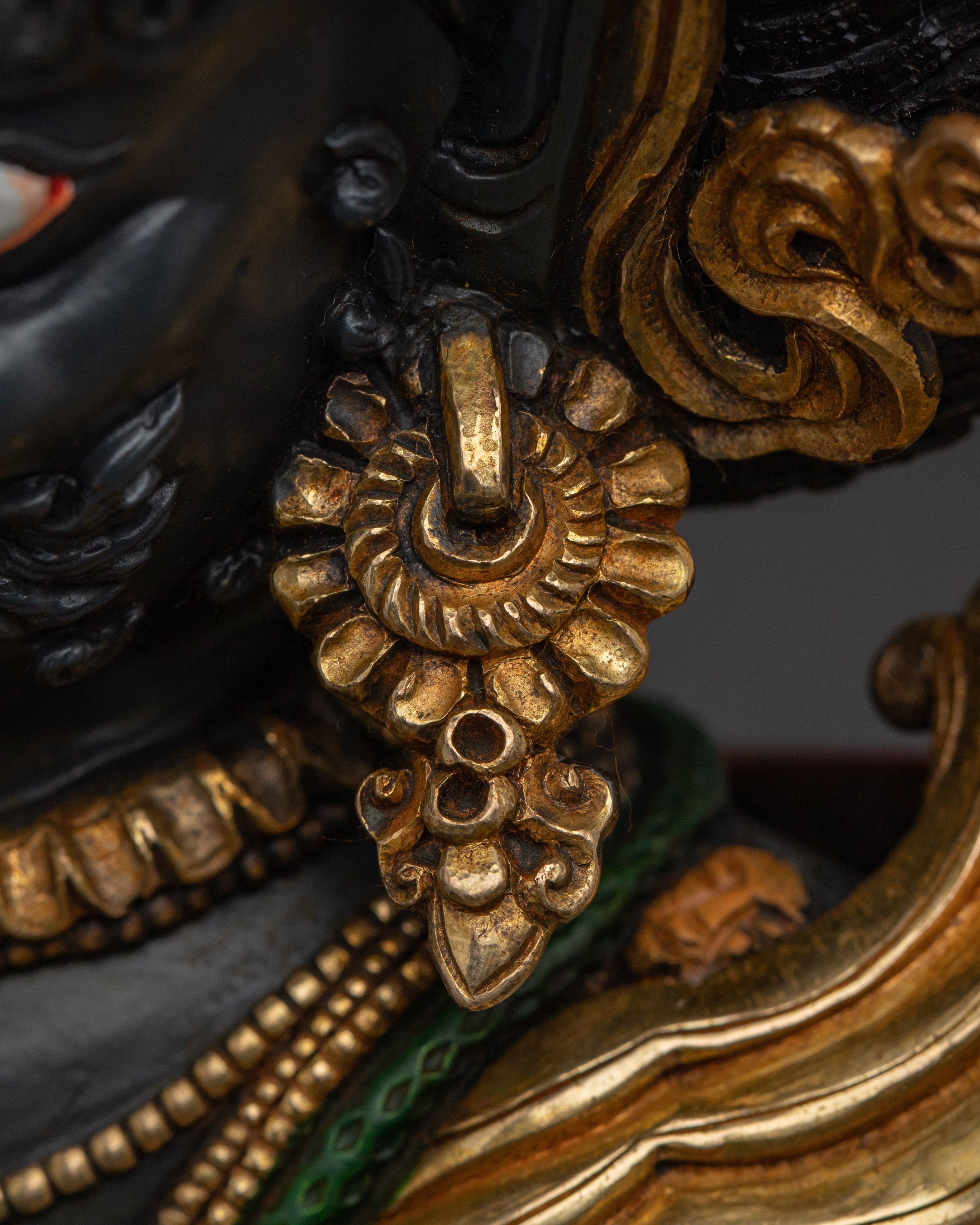 Sculpture of Six Armed Mahakala | Wrathful Protector Deity