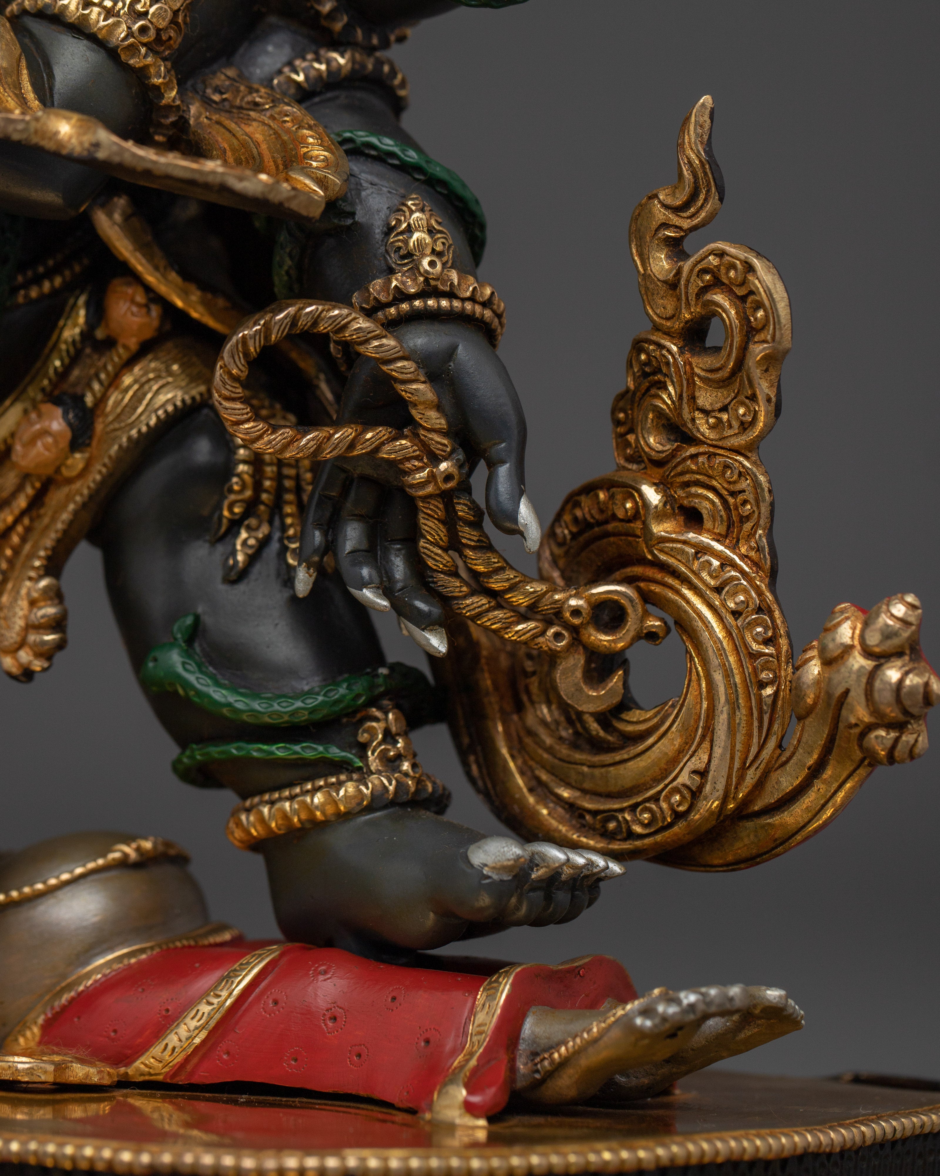 Sculpture of Six Armed Mahakala | Wrathful Protector Deity