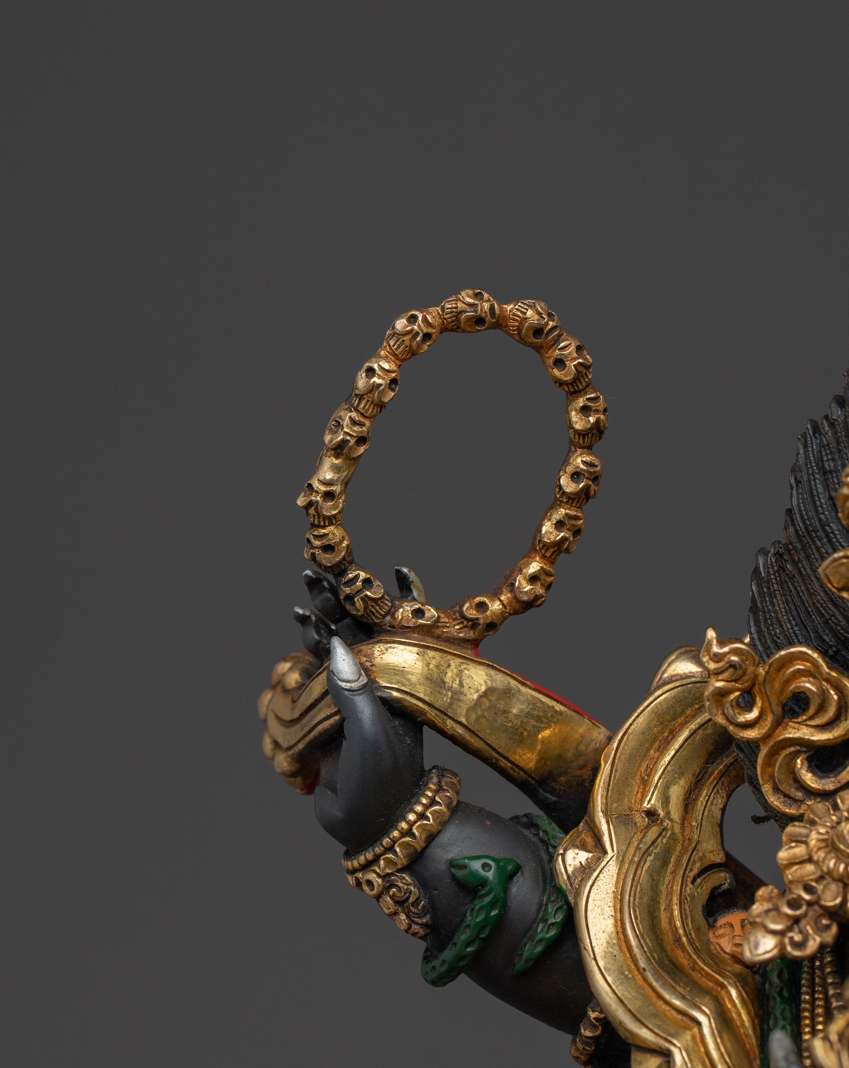 Sculpture of Six Armed Mahakala | Wrathful Protector Deity