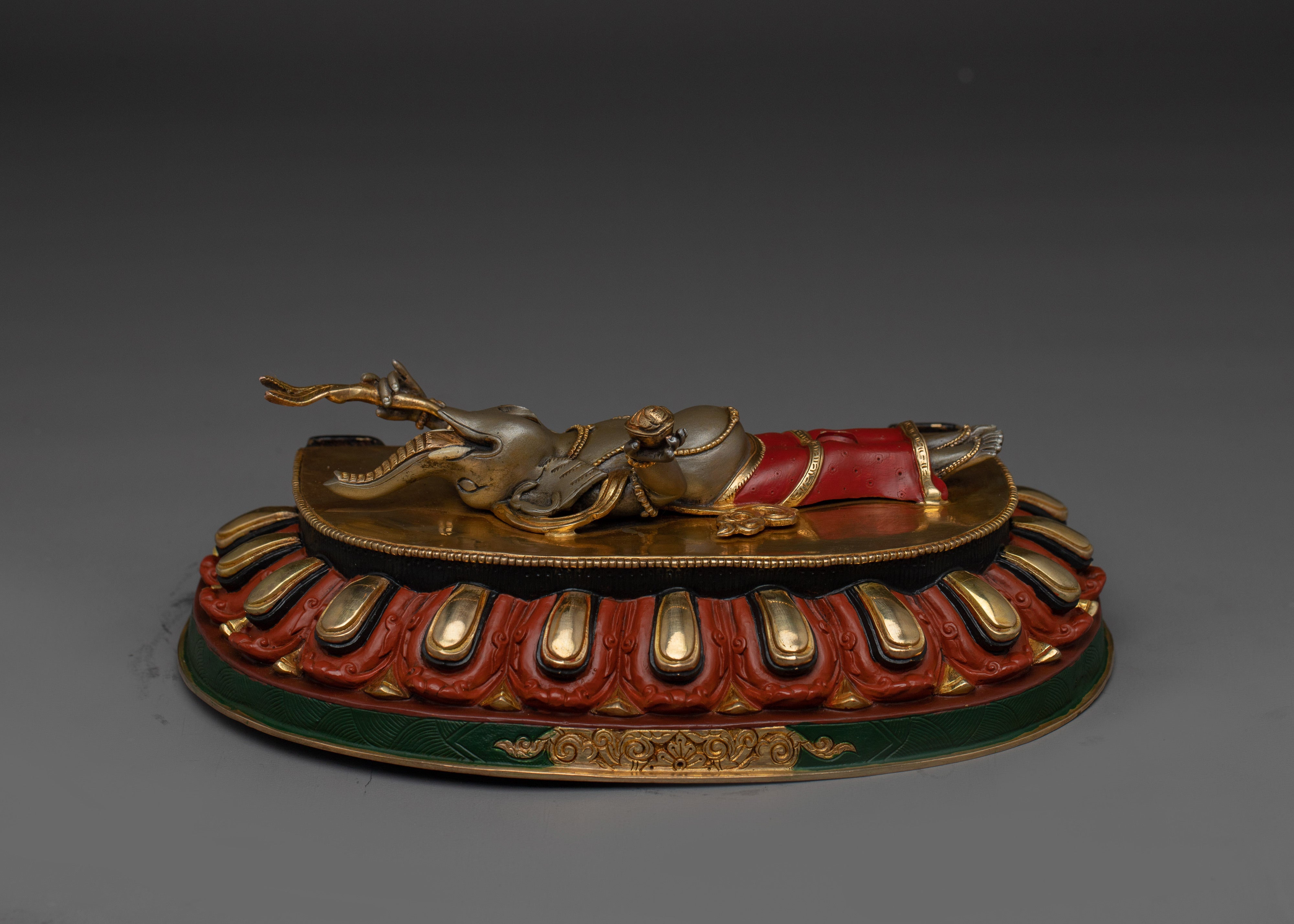 Sculpture of Six Armed Mahakala | Wrathful Protector Deity