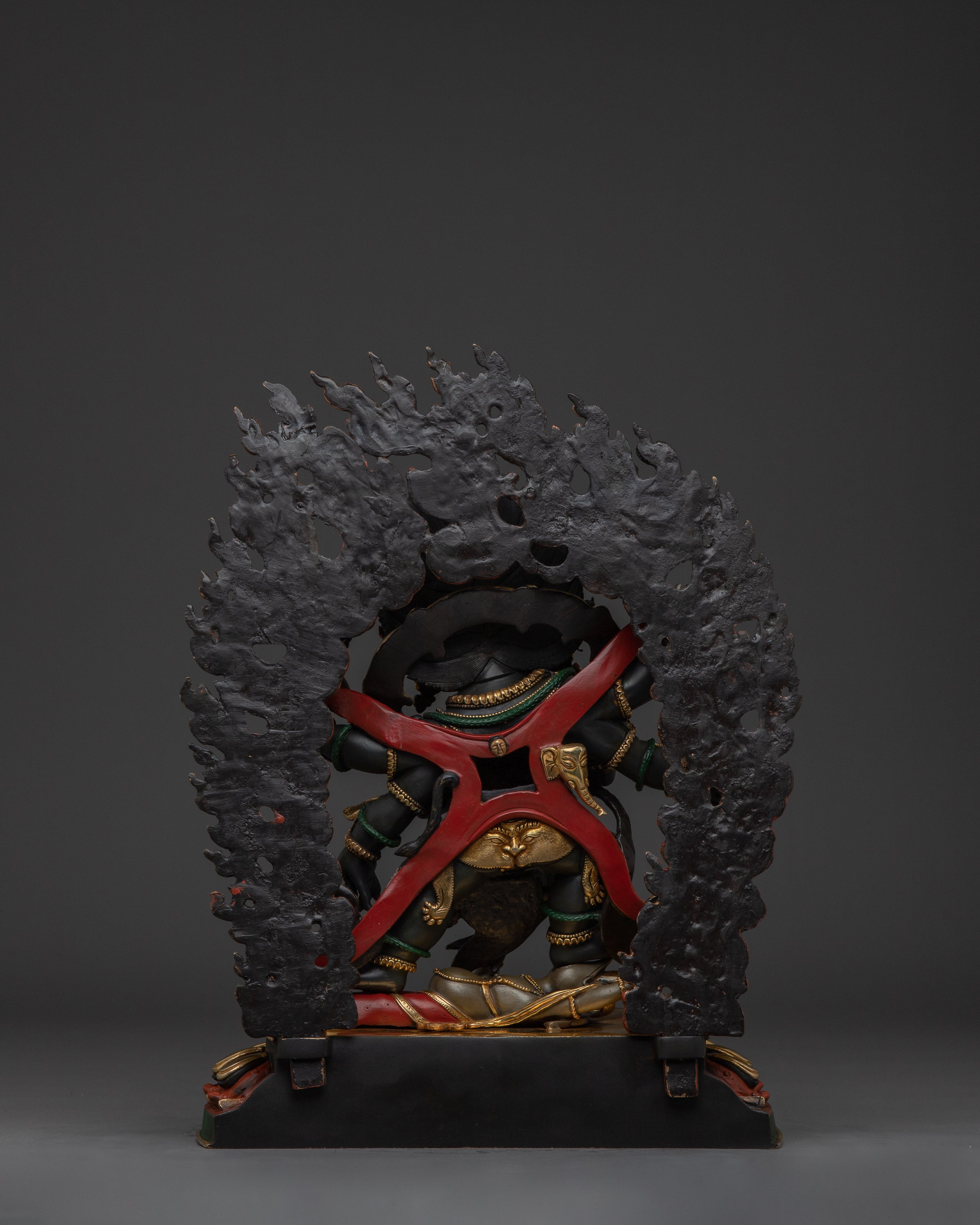 Sculpture of Six Armed Mahakala | Wrathful Protector Deity