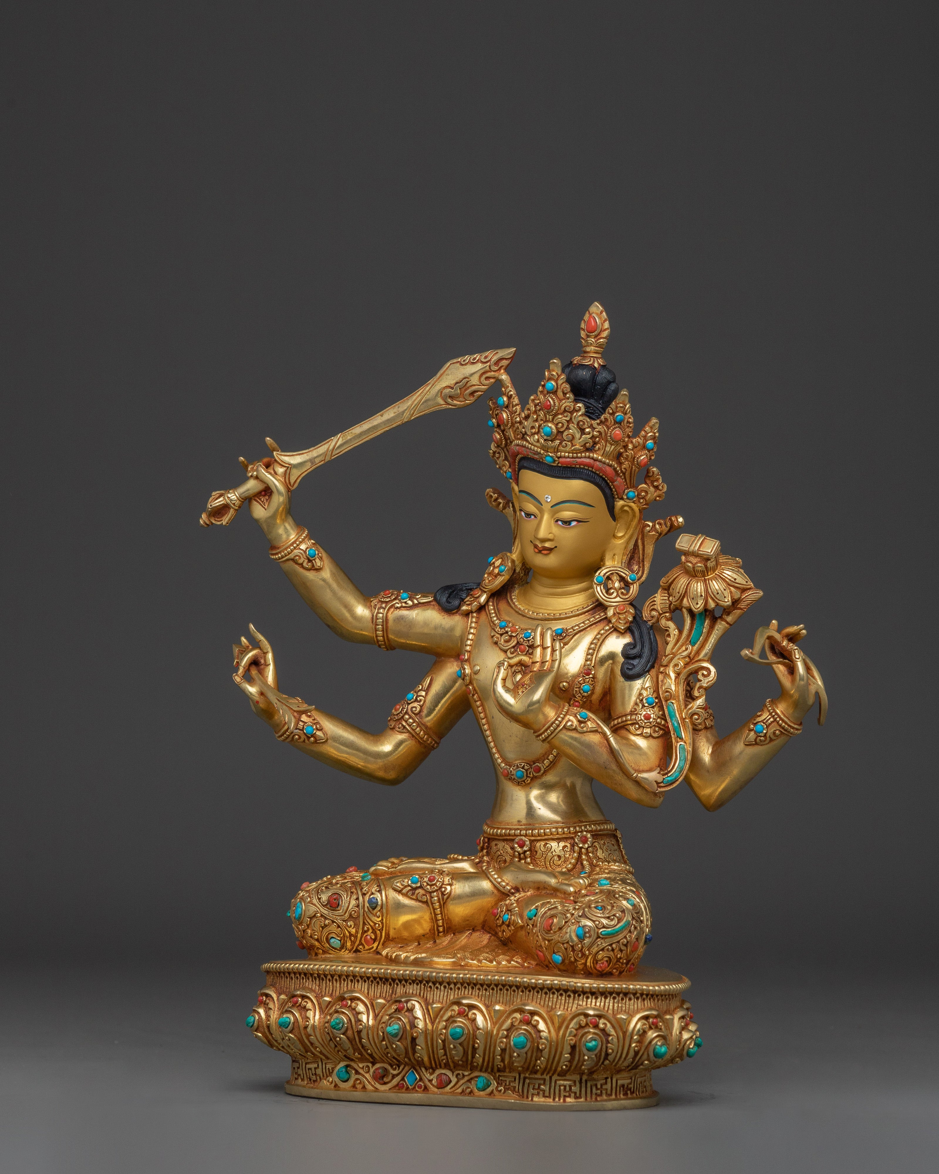 Sculpture of Maha Manjushri | Wisdom Bodhisattva