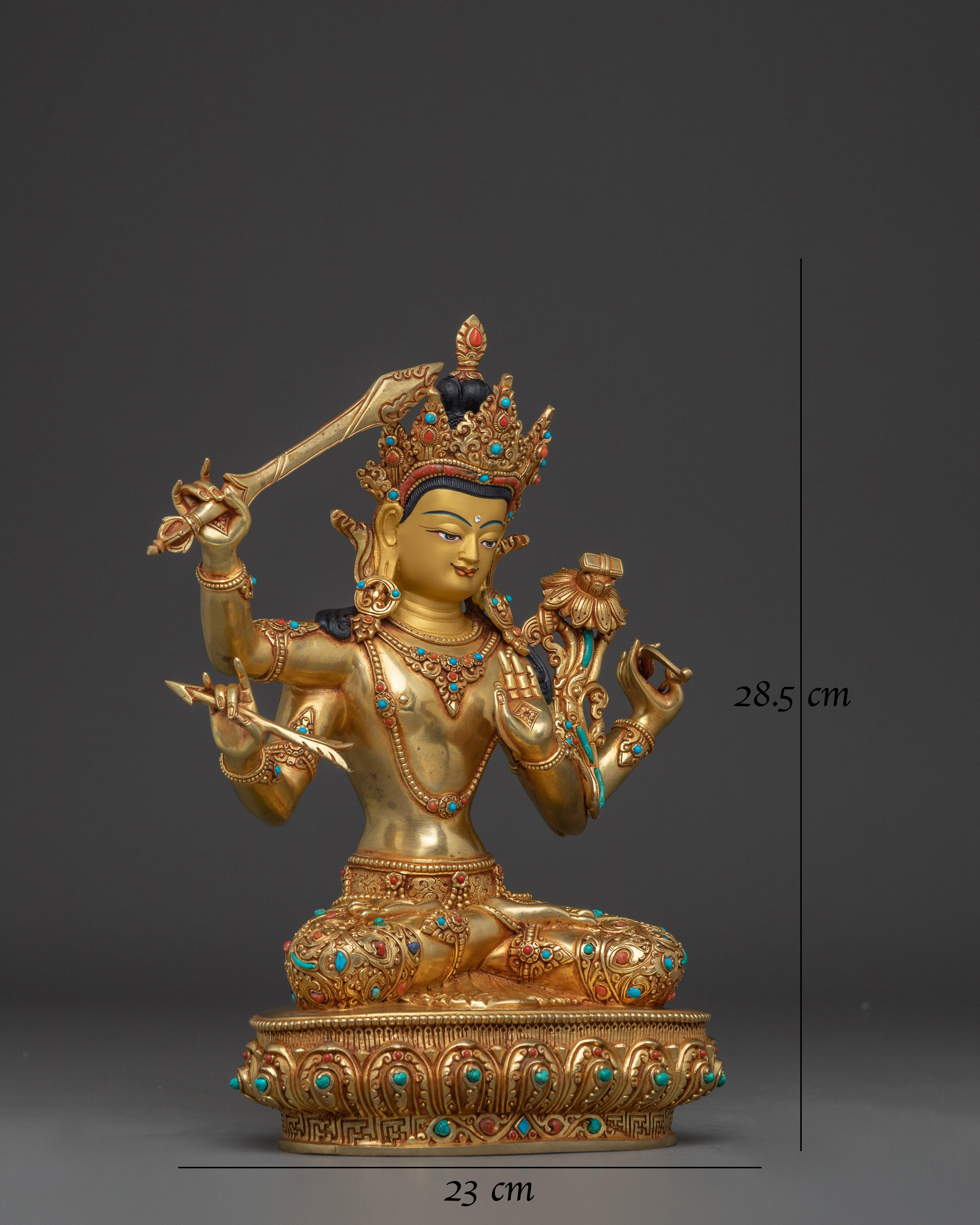 Sculpture of Maha Manjushri | Wisdom Bodhisattva