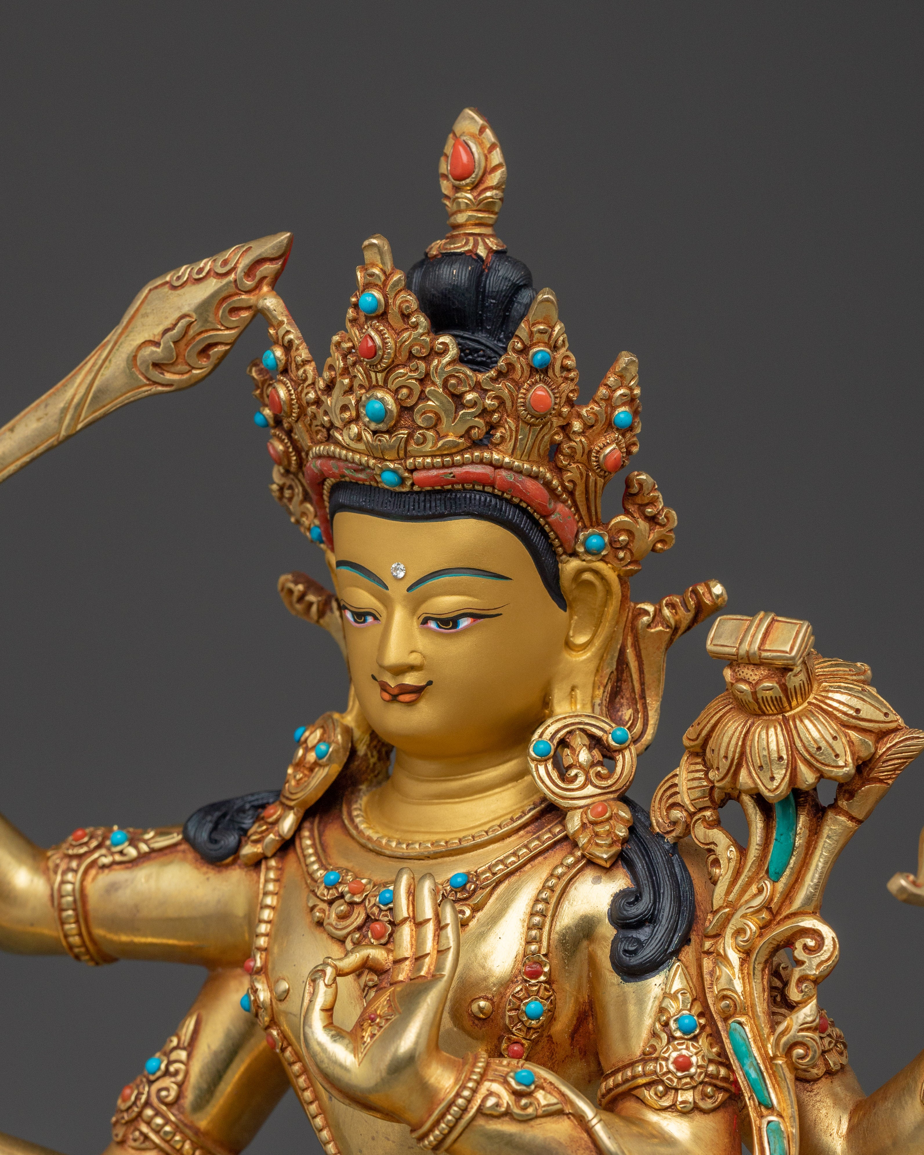 Sculpture of Maha Manjushri | Wisdom Bodhisattva