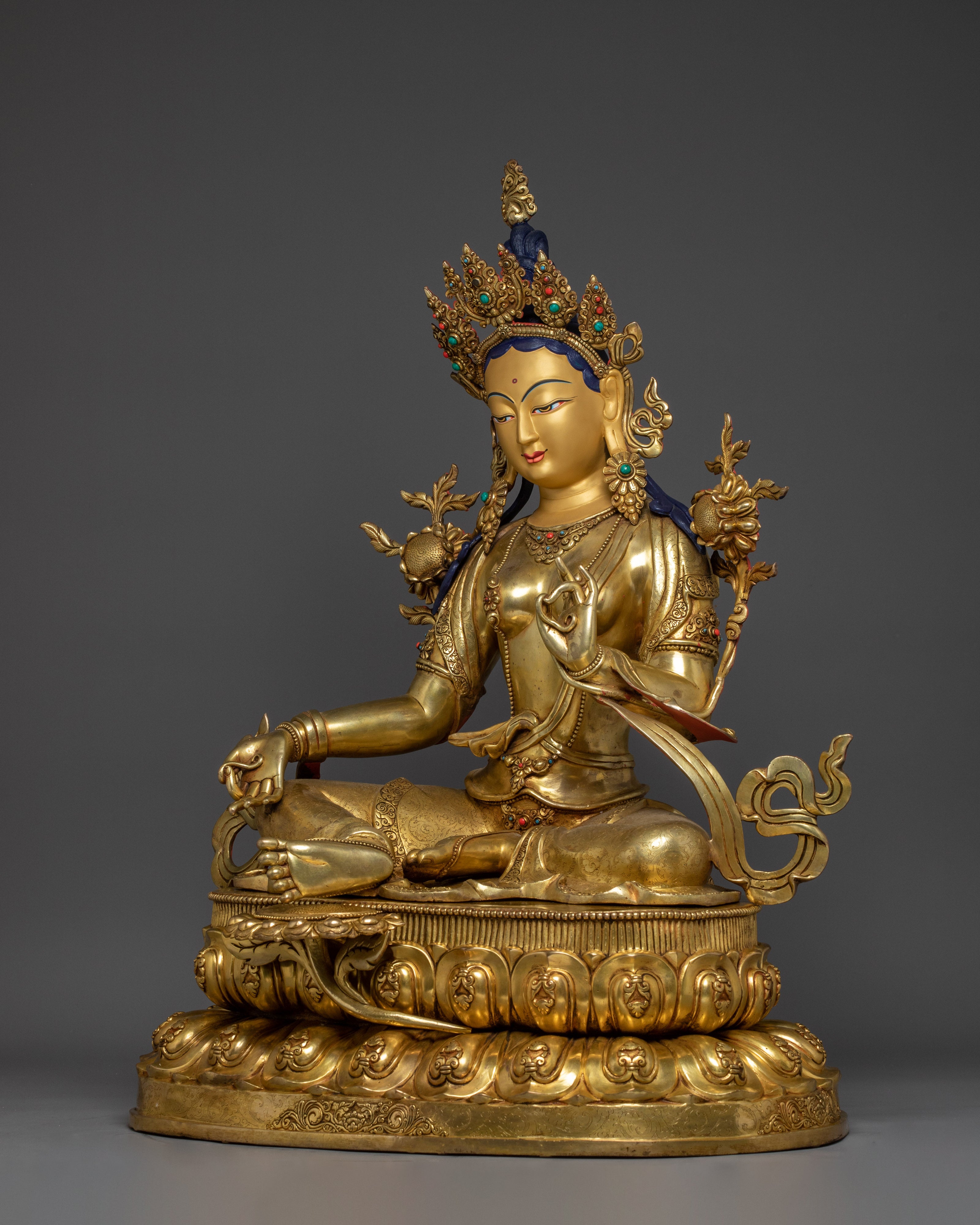 Golden Shyama Tara Artwork | Green Tara - Mother of All Buddhas