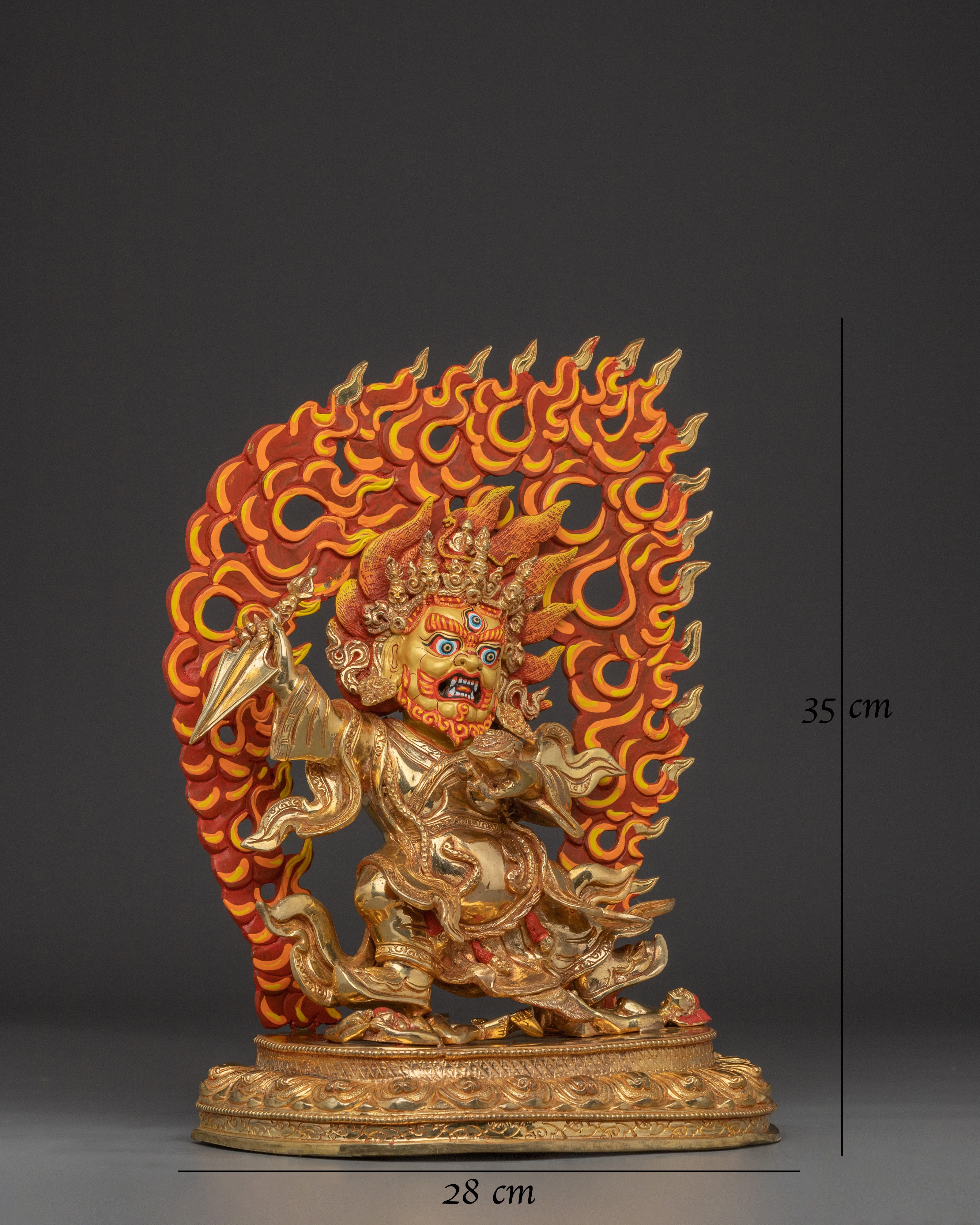 golden-wrathful-mahakala-statue