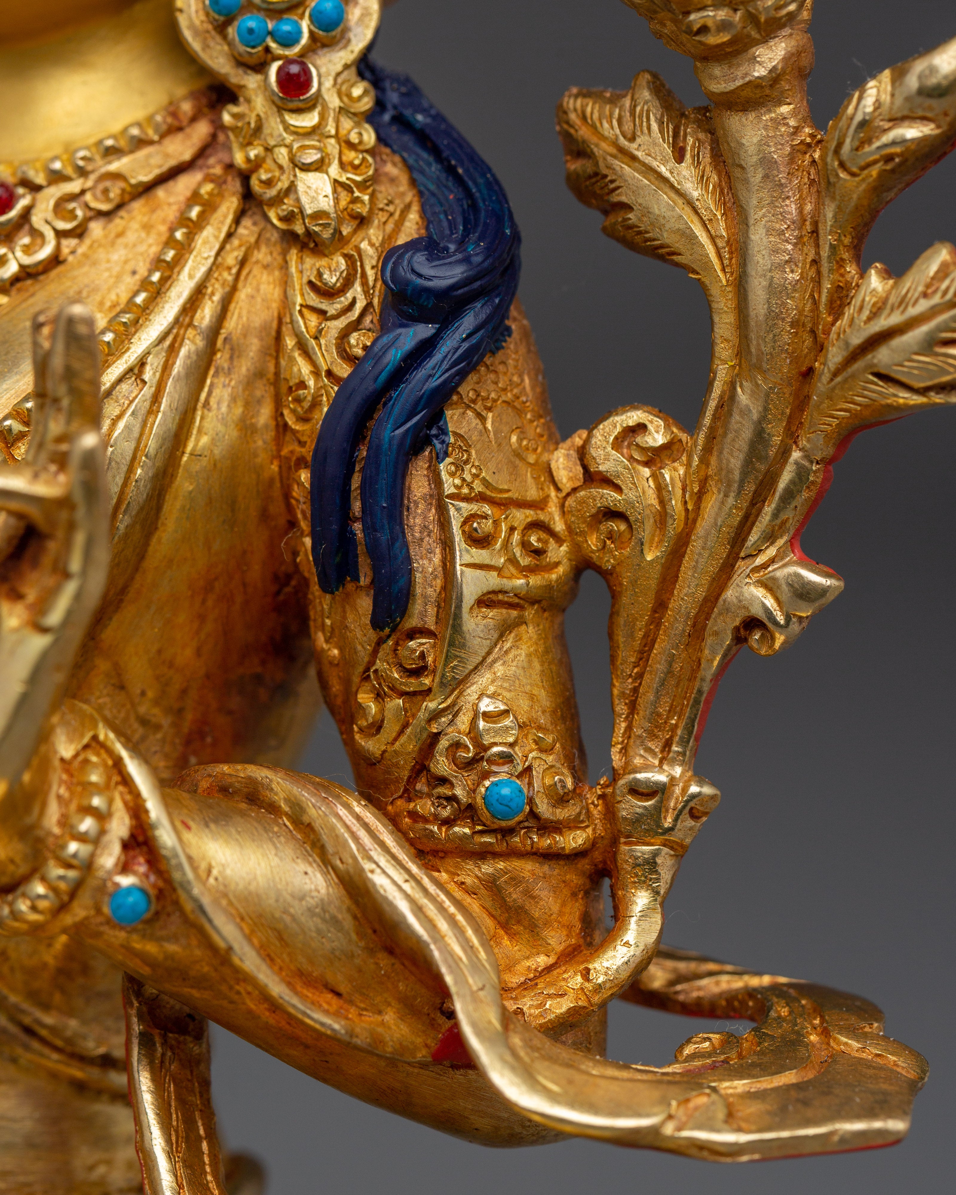 Handcrafted White Tara Copper Statue | Buddhist Figurine for Spiritual Practice