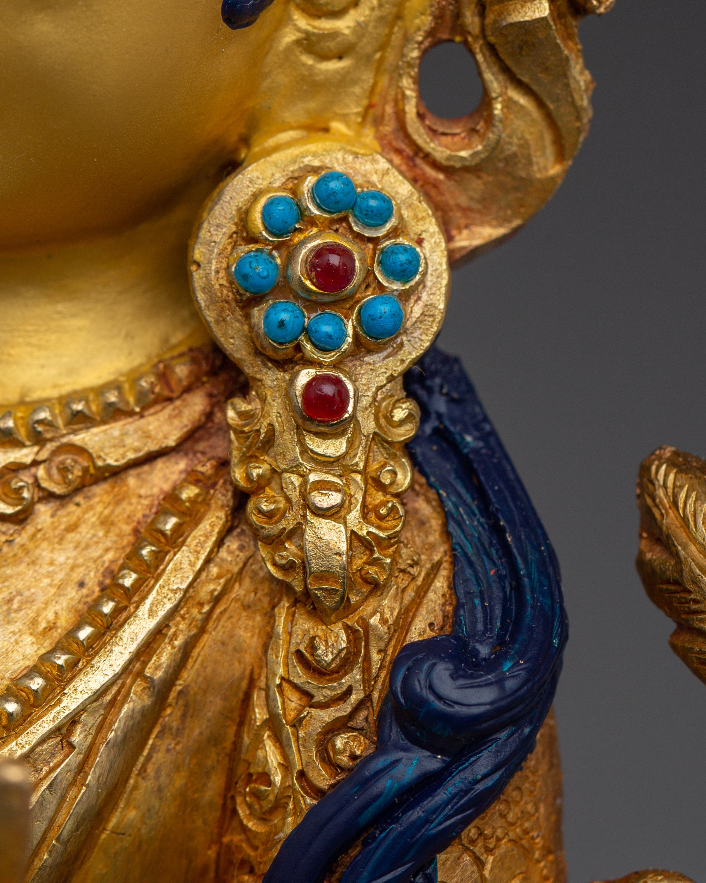 Handcrafted White Tara Copper Statue | Buddhist Figurine for Spiritual Practice