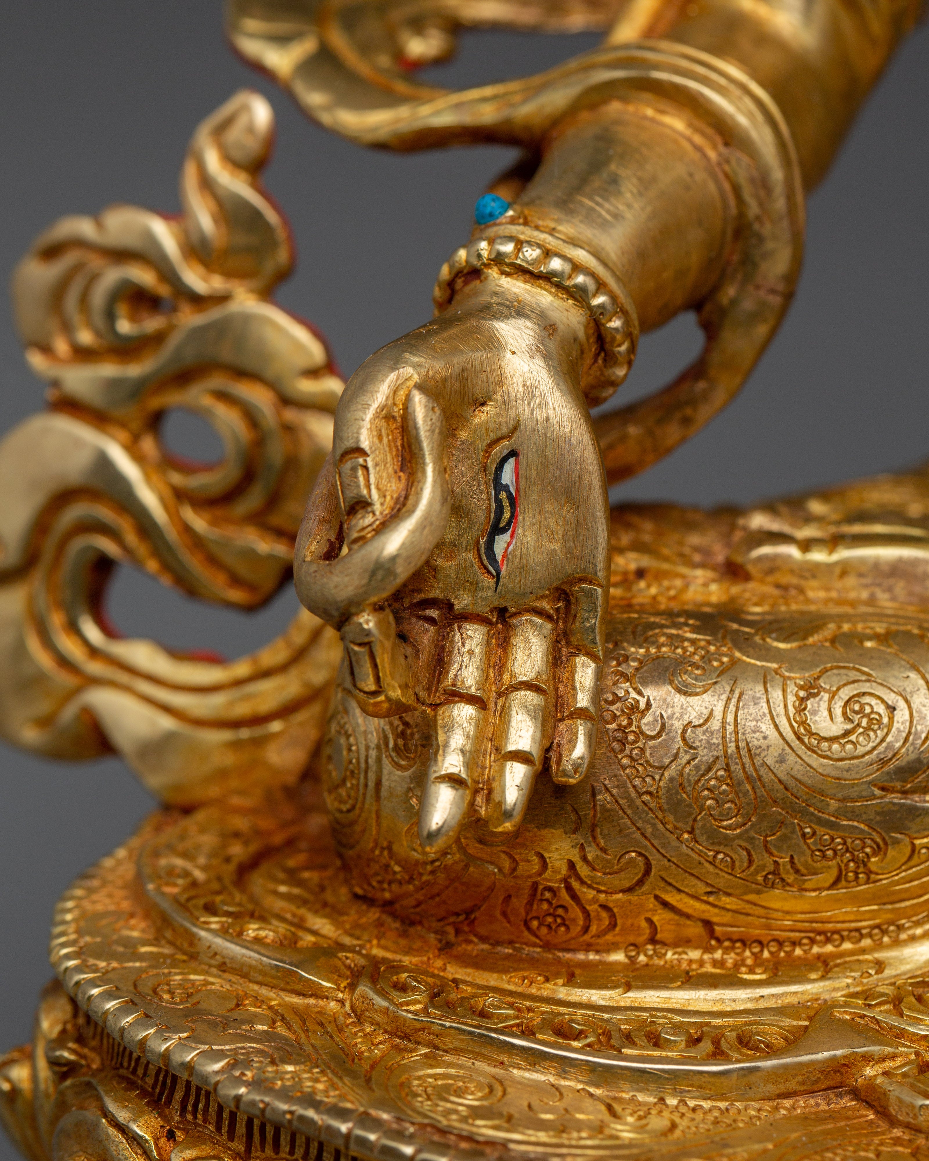 Handcrafted White Tara Copper Statue | Buddhist Figurine for Spiritual Practice