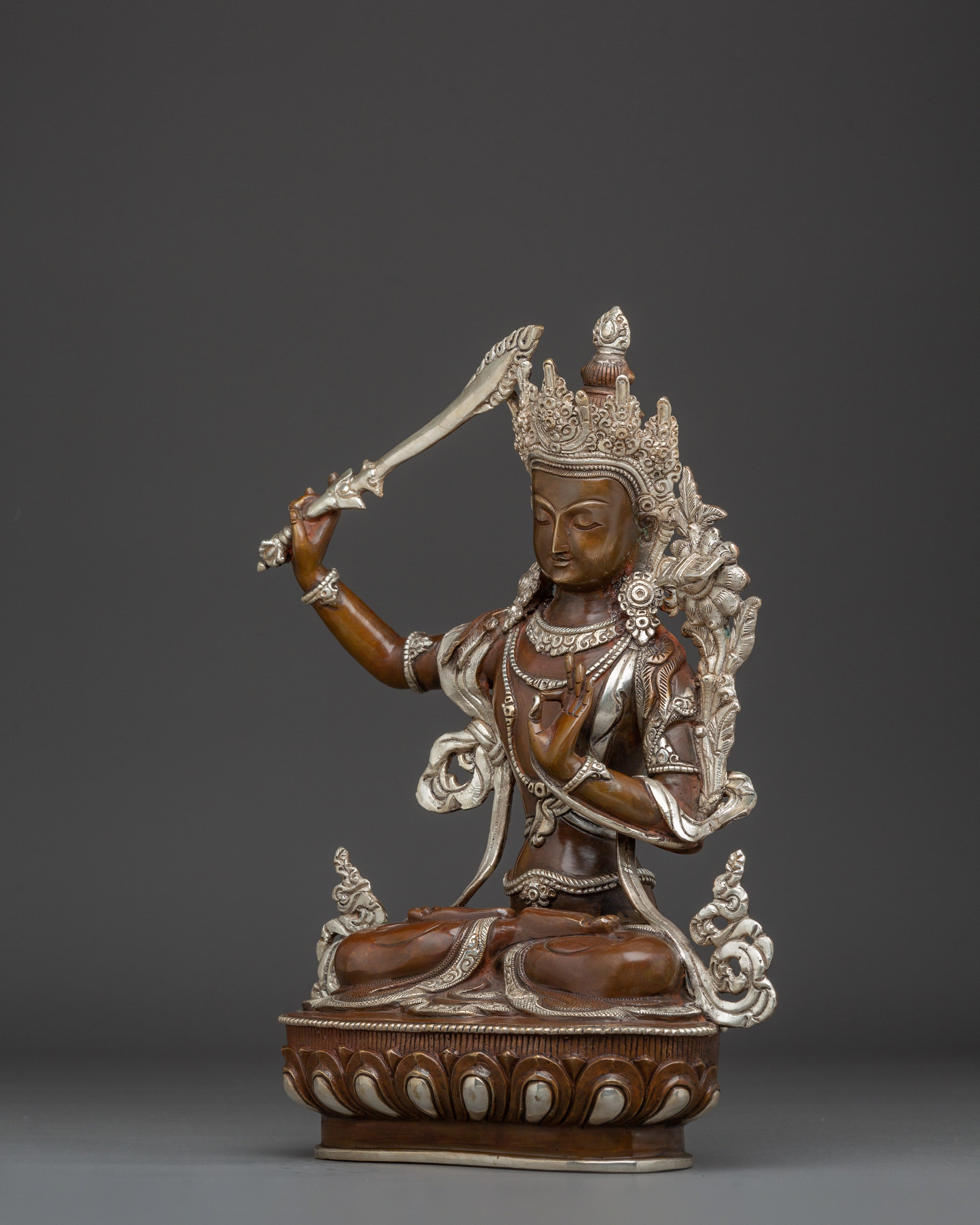 Handmade Statue of Manjushri "The Gentle Glory" | Symbol of Wisdom