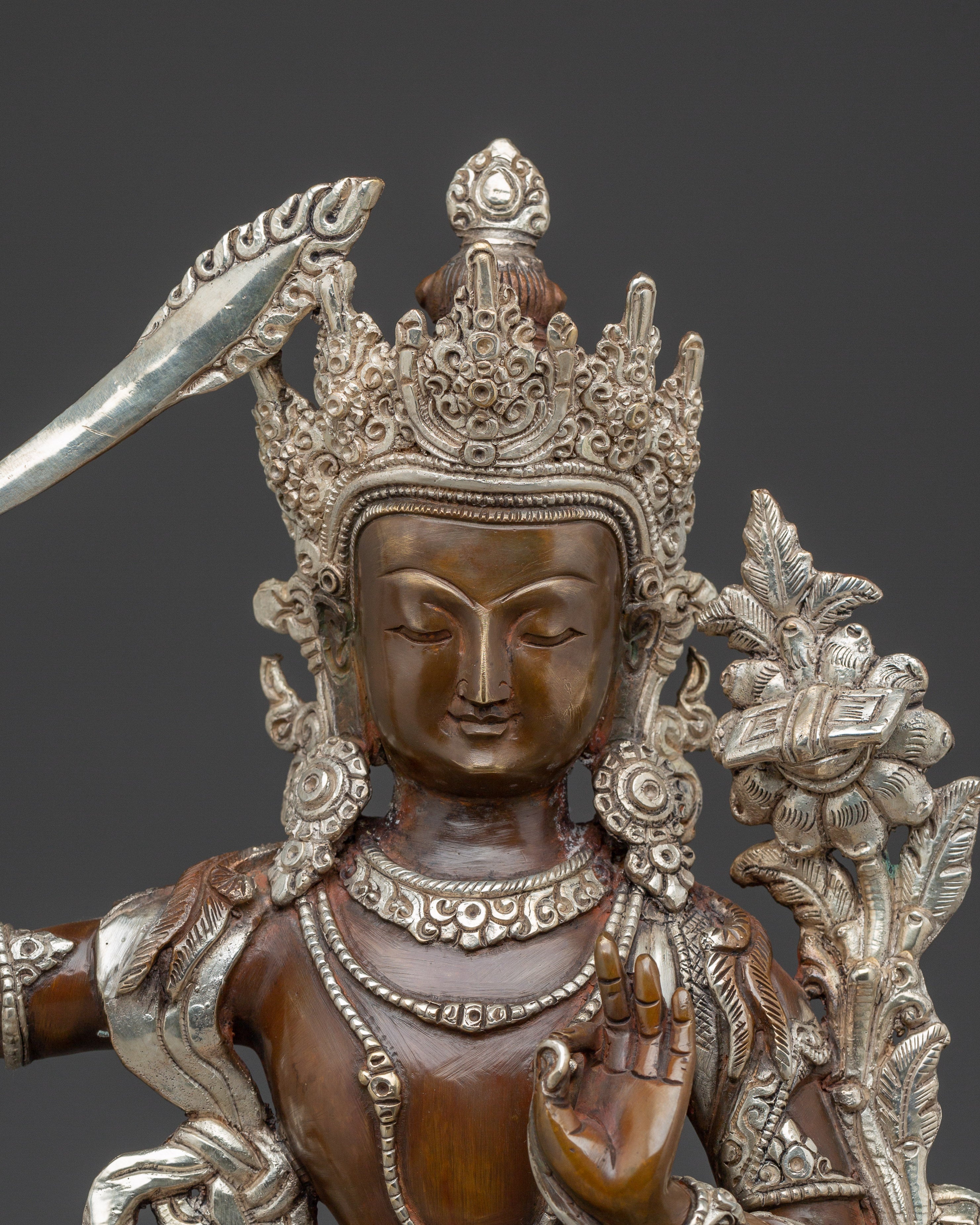 Handmade Statue of Manjushri "The Gentle Glory" | Symbol of Wisdom