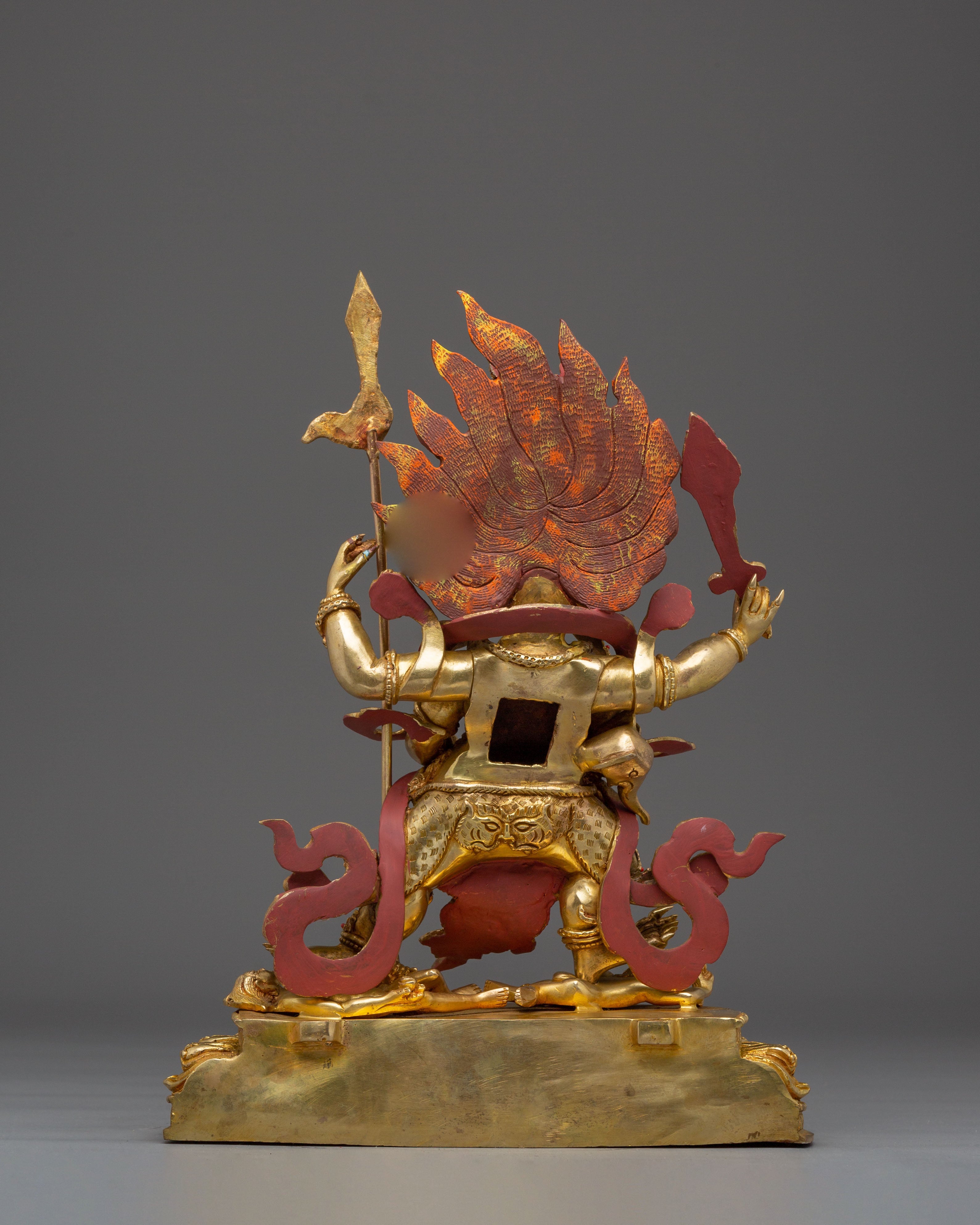 Handmade Wrathful Protector Deity Mahakala | Symbol of Strength