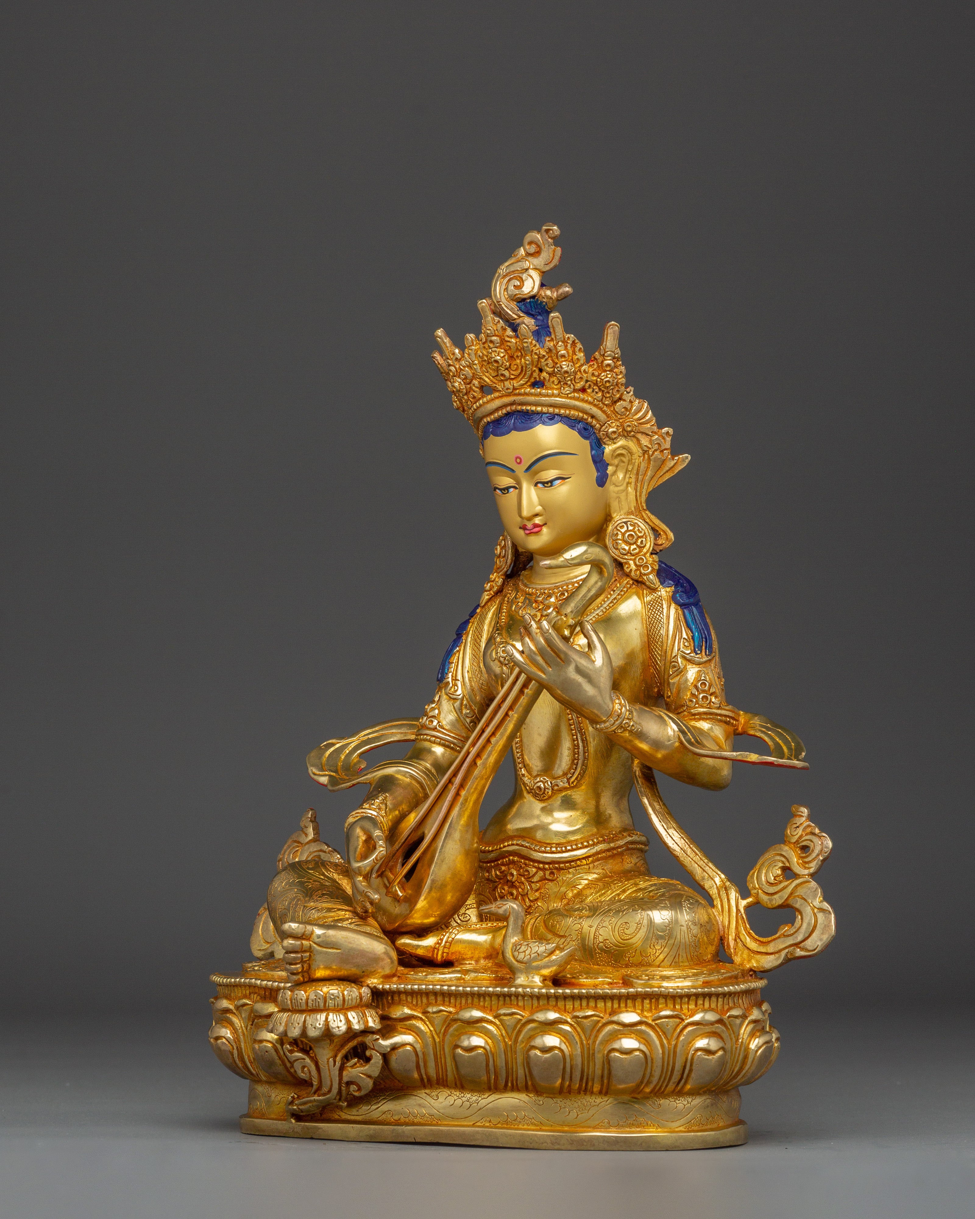 Wisdom Embodiment Saraswati Statue | Hindu Goddess of Knowledge