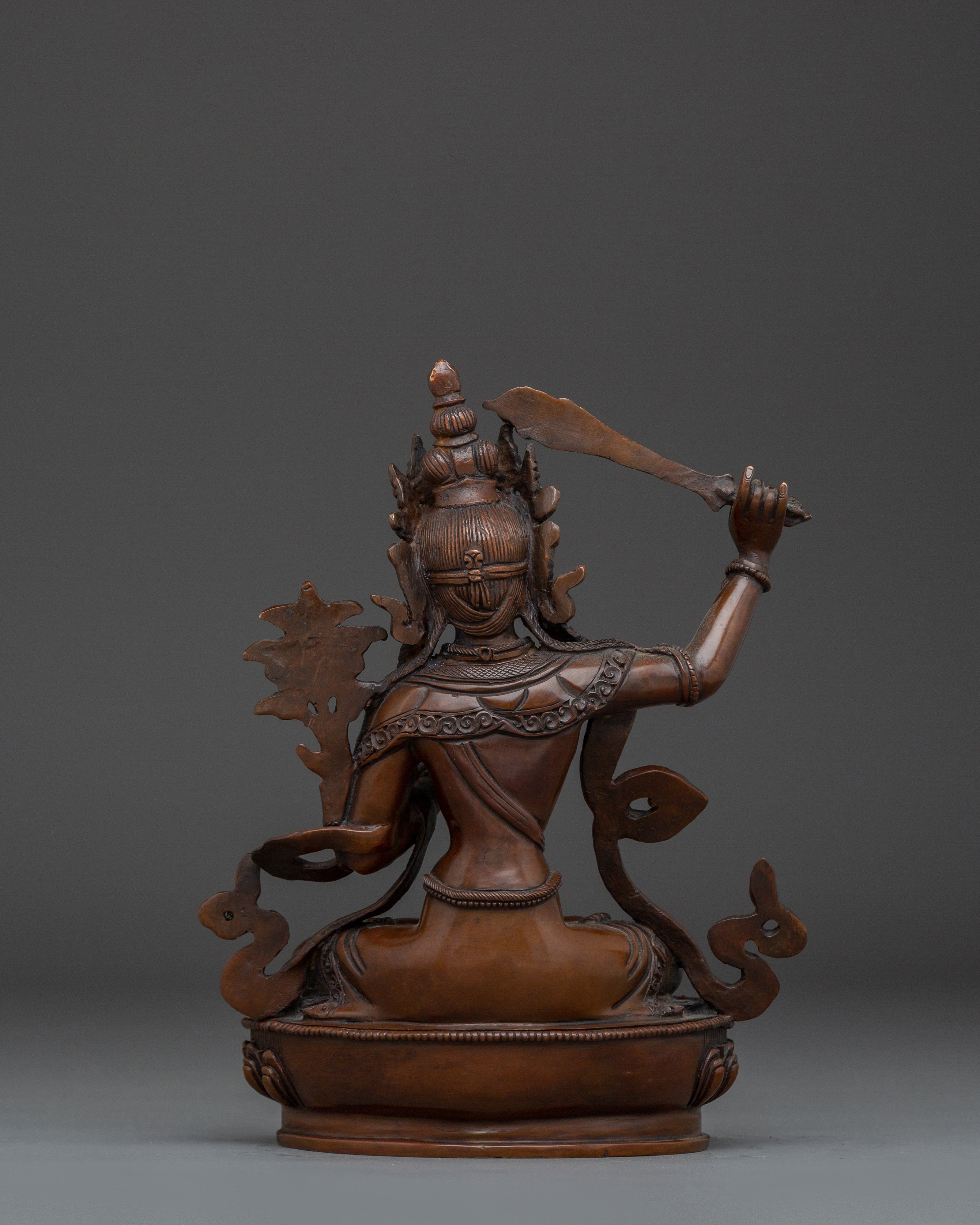 Manjushri Artwork - Embodiment of Divine Wisdom | Voice of Boundless Insight