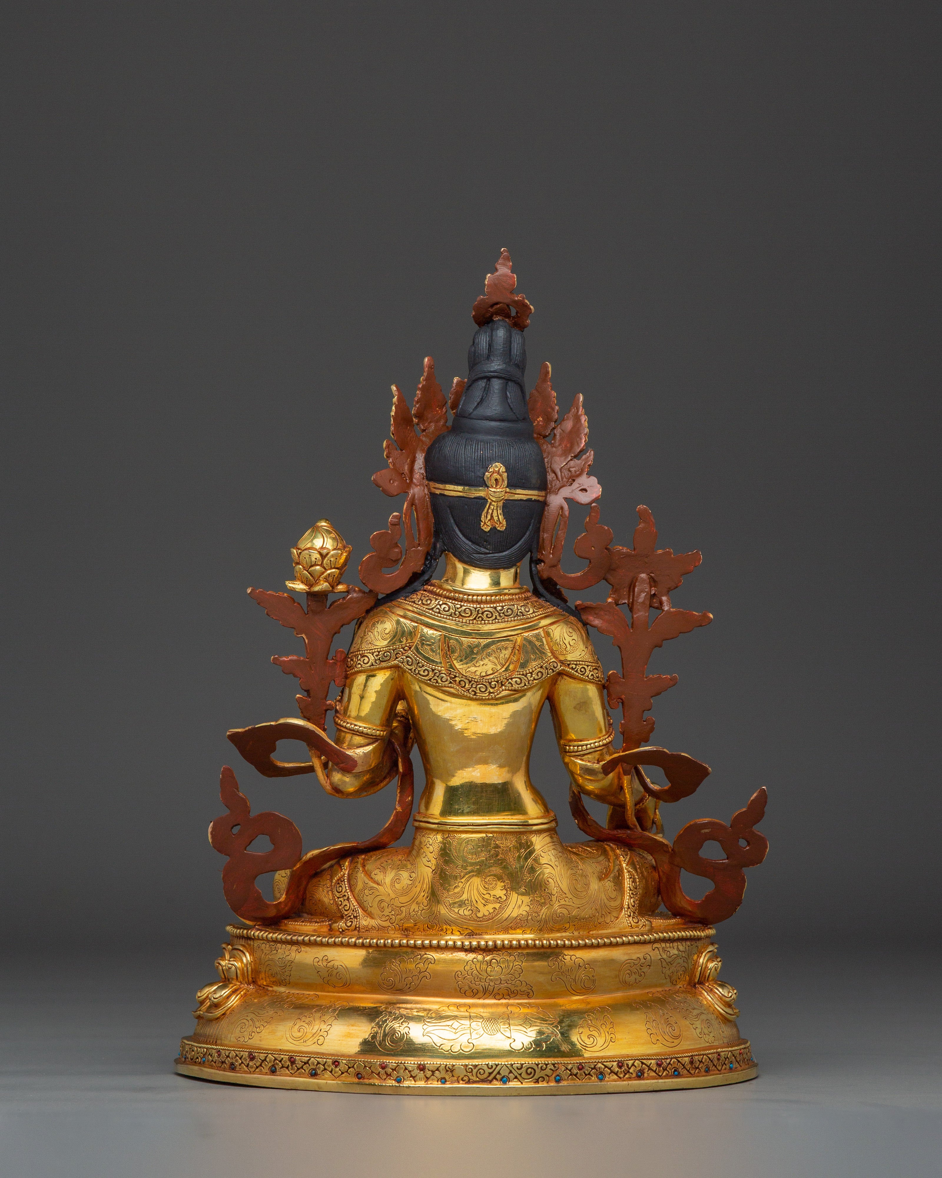 Buddhist Green Tara Art | Compassionate Goddess