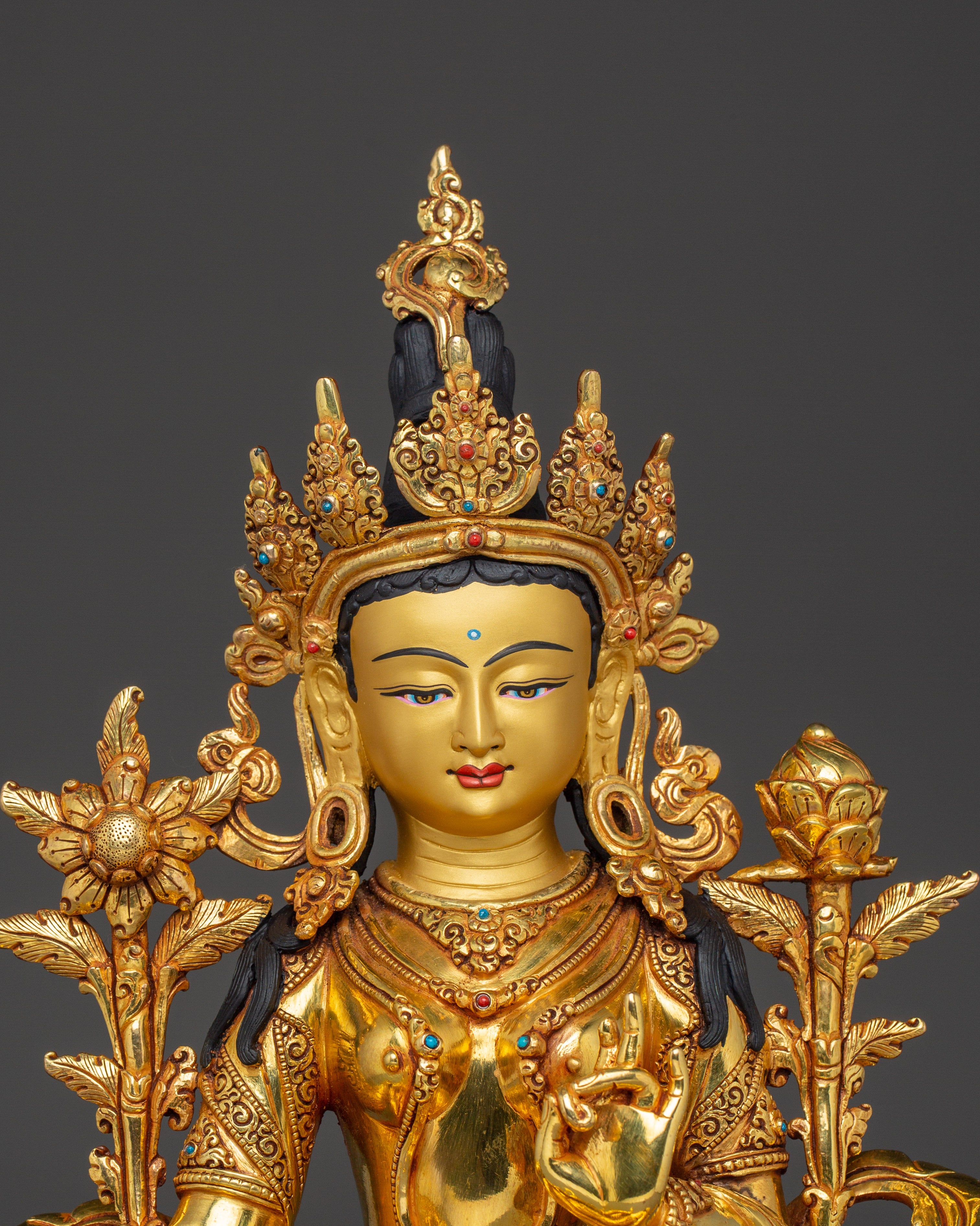 Buddhist Green Tara Art | Compassionate Goddess