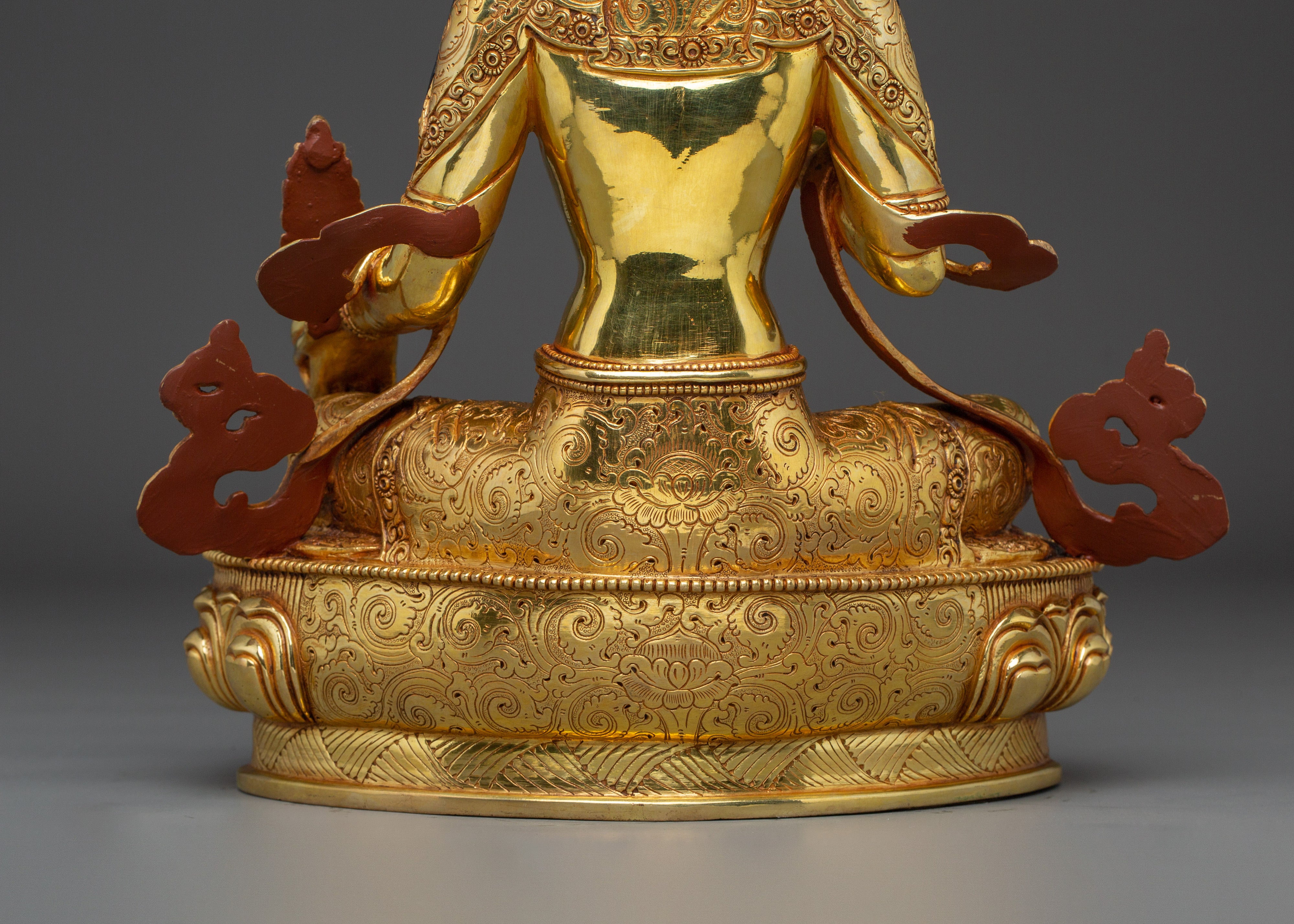 Golden Ksitigarbha Statue | Divine Bodhisattva Being