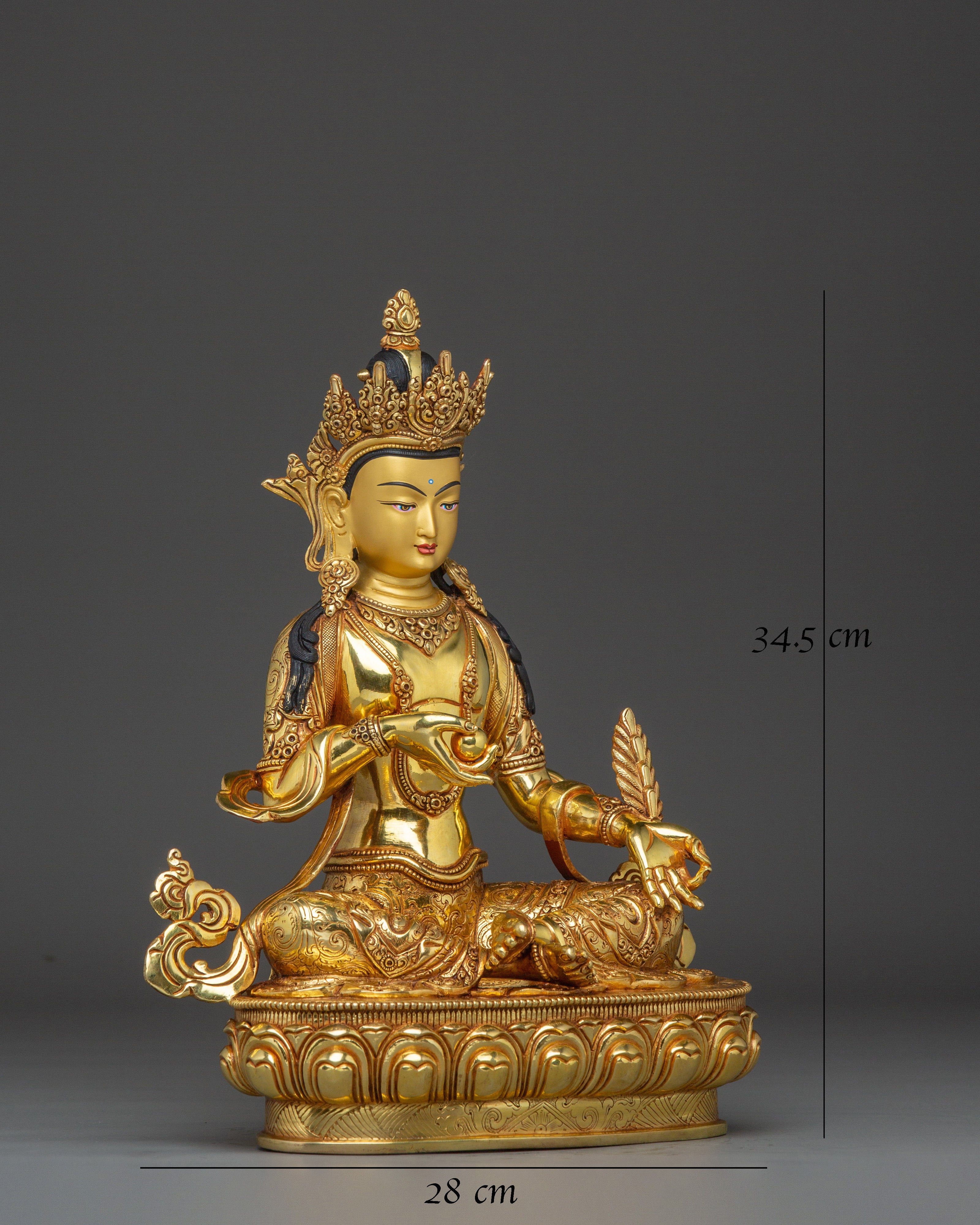 golden-kshitigarbha-statue
