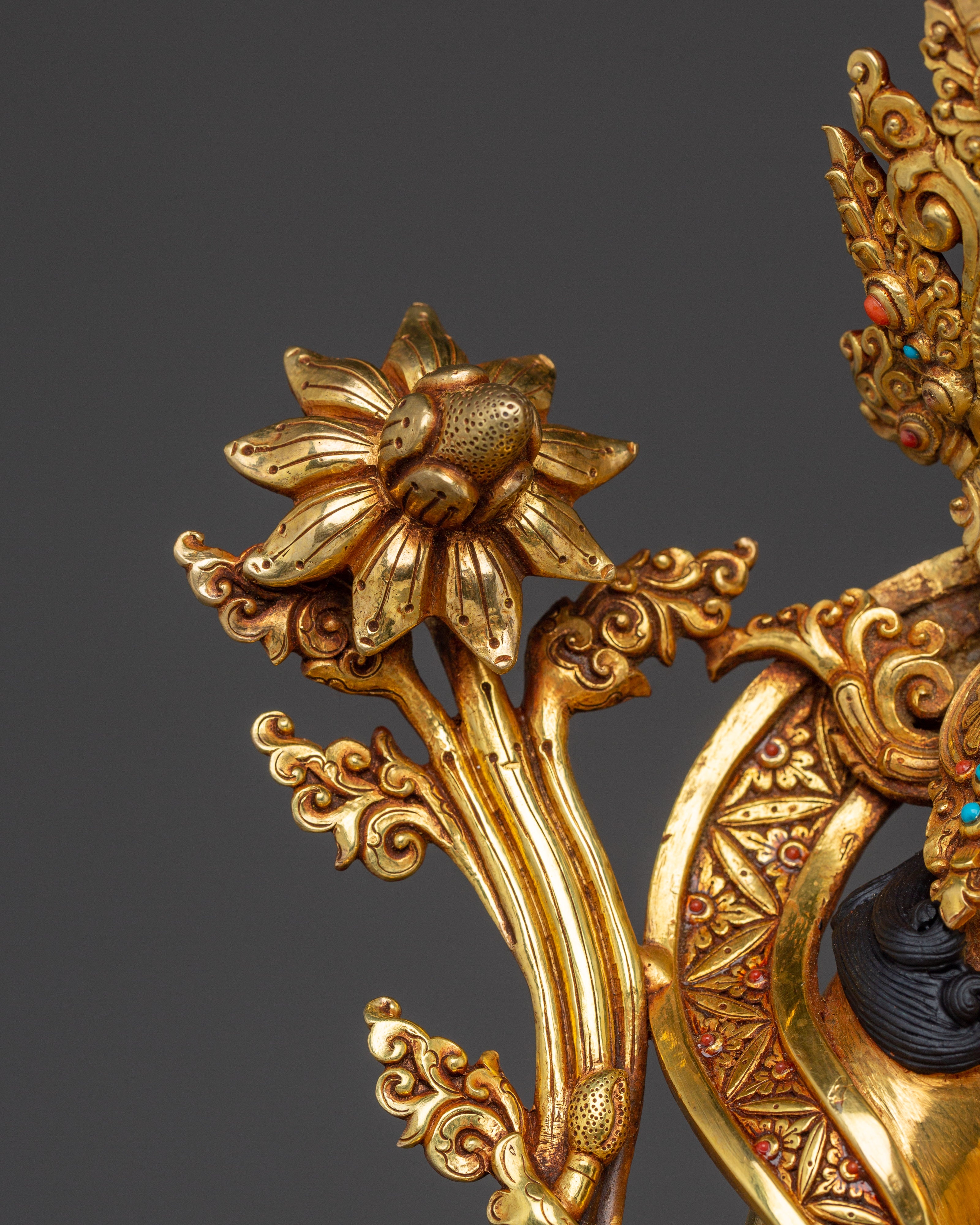 Peaceful Shyama Tara Statue | Green Tara - Swift Savior Deity