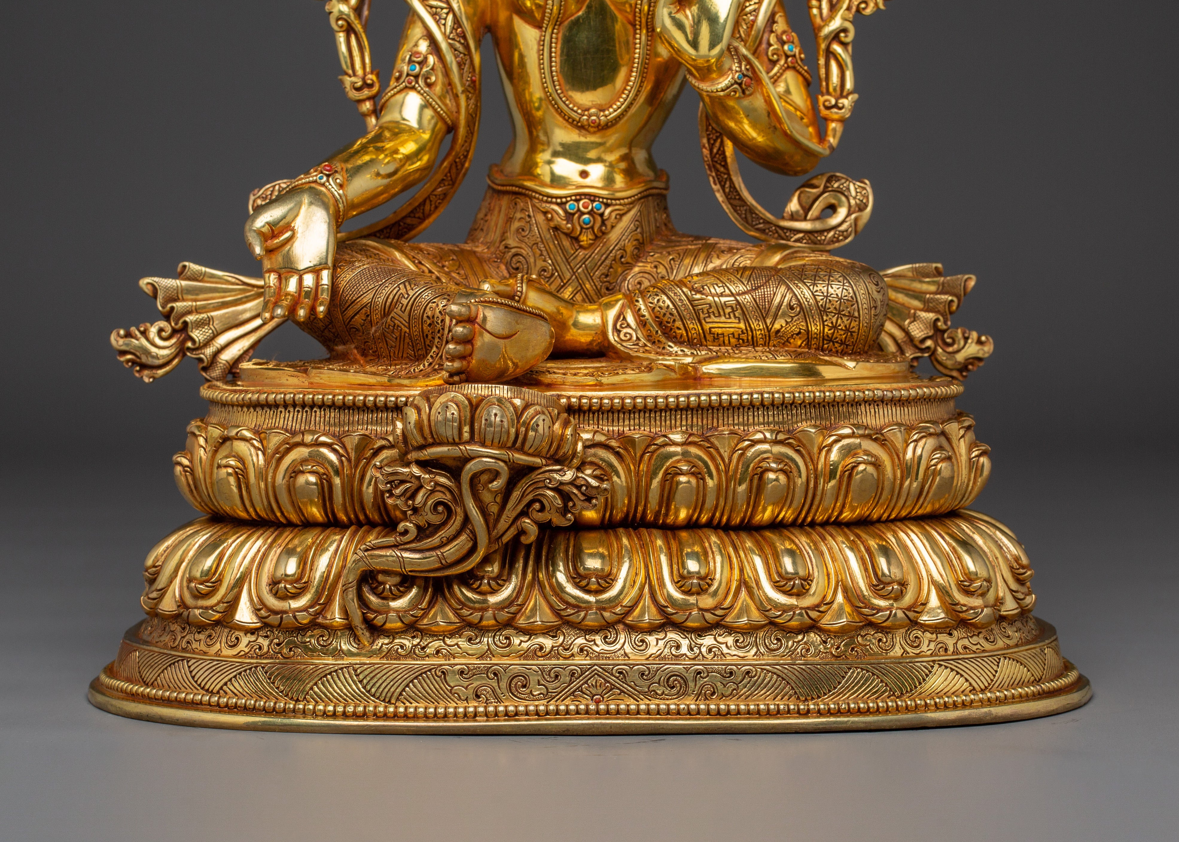 Peaceful Shyama Tara Statue | Green Tara - Swift Savior Deity