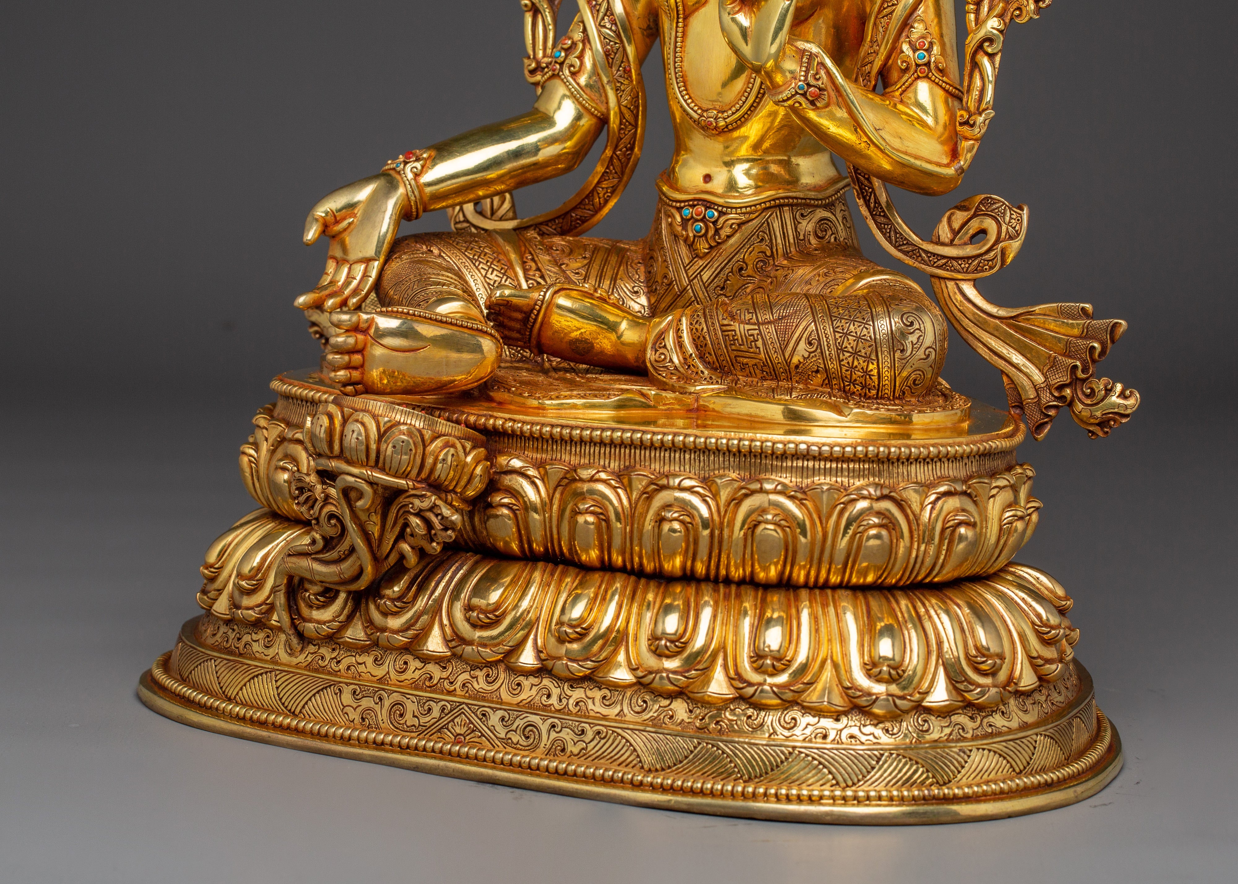 Peaceful Shyama Tara Statue | Green Tara - Swift Savior Deity