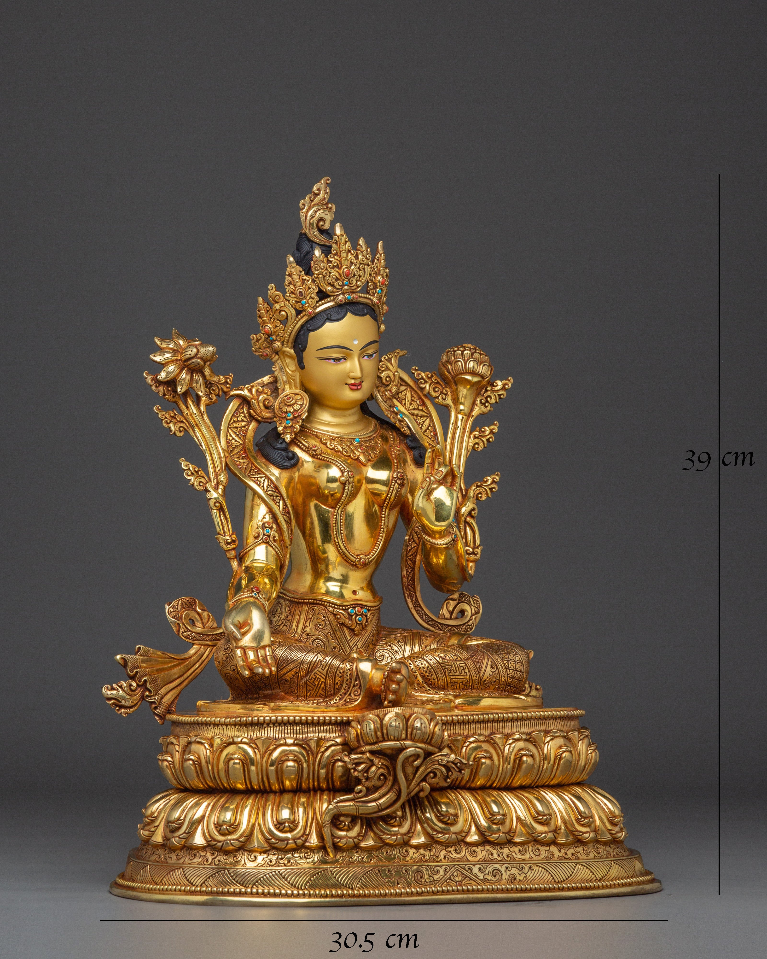 peaceful-shyama-tara-statue