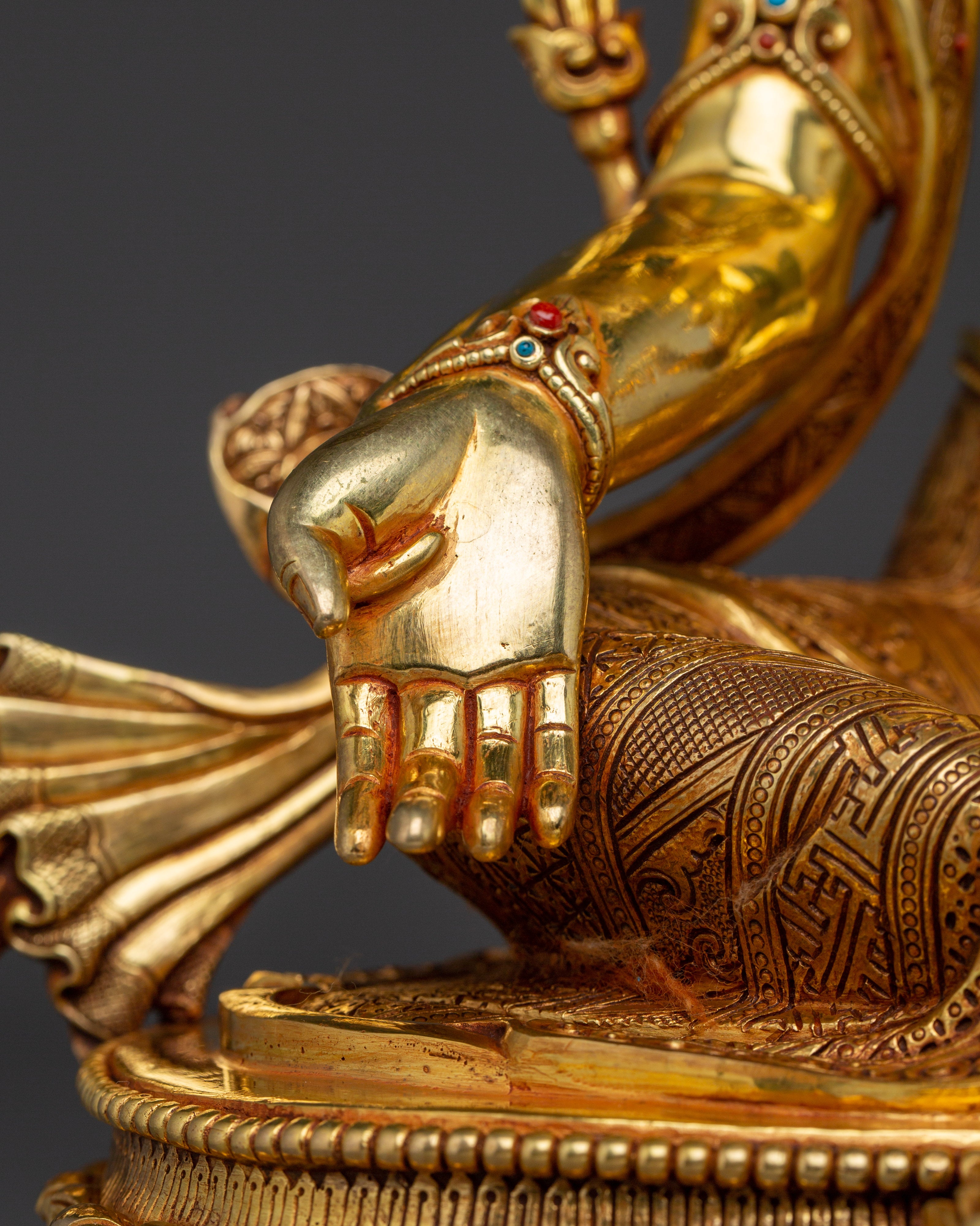 Peaceful Shyama Tara Statue | Green Tara - Swift Savior Deity