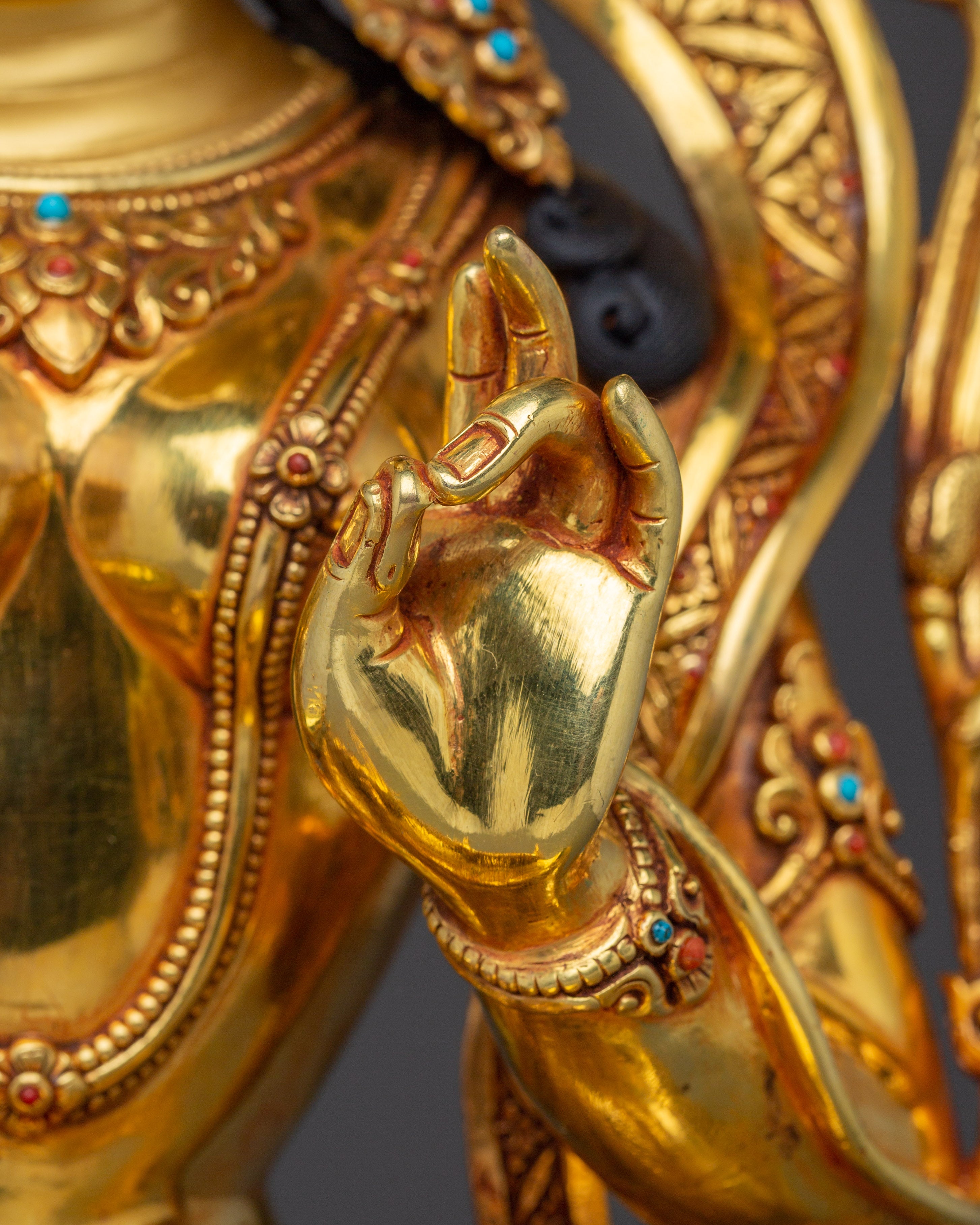 Peaceful Shyama Tara Statue | Green Tara - Swift Savior Deity