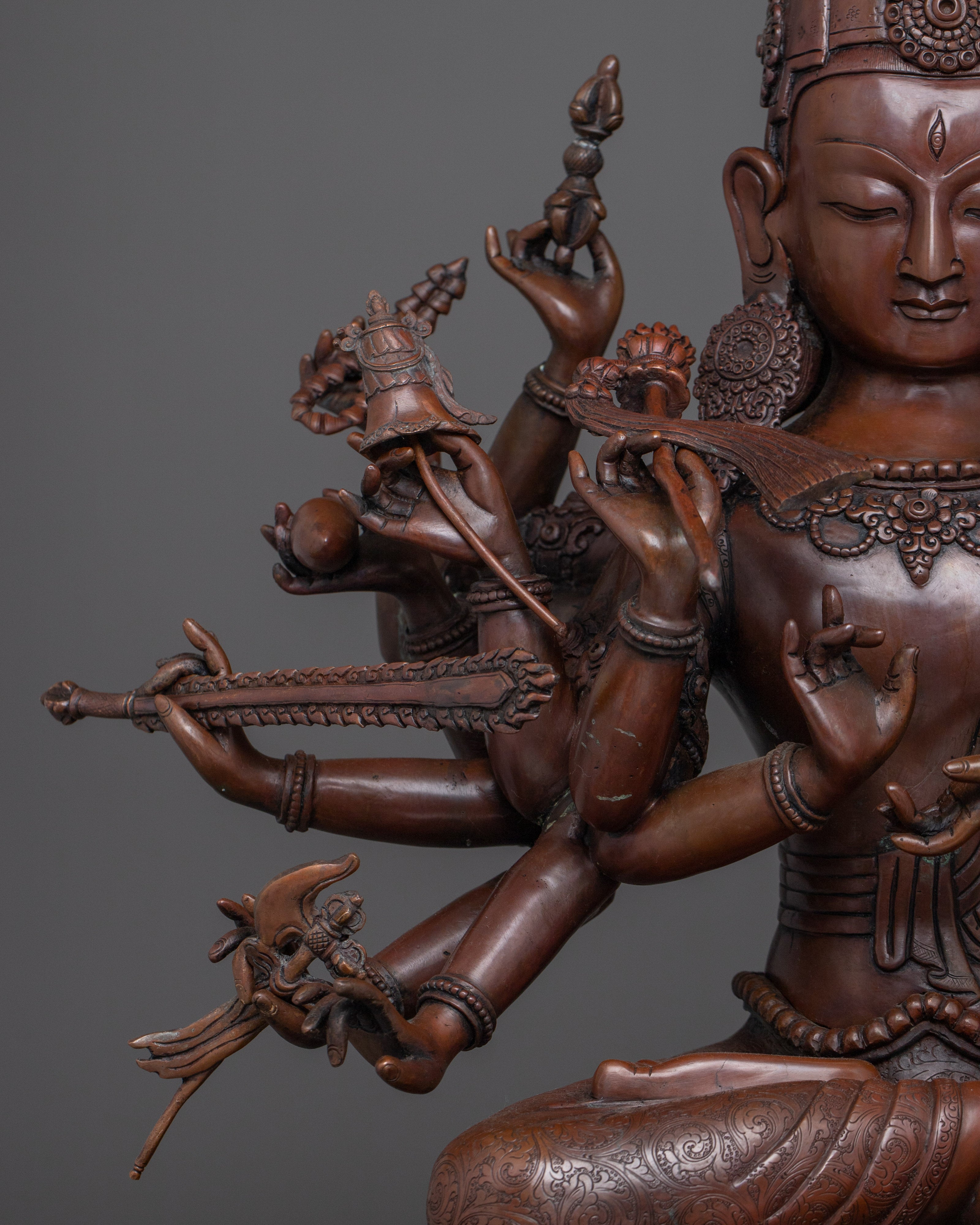 Japanese Lokeshwor Statue | Avalokiteshvara Bodhisattva Sculpture