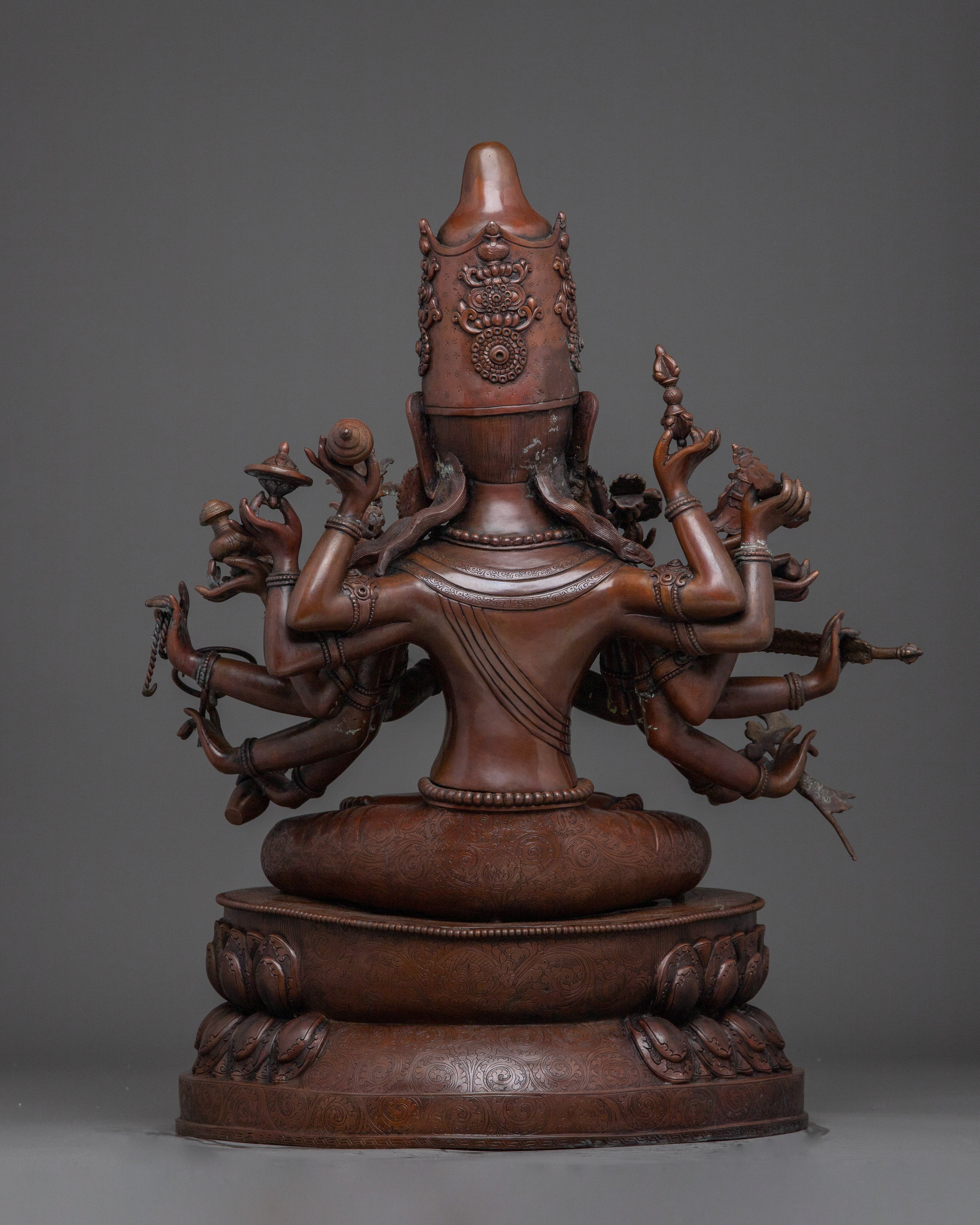 Japanese Lokeshwor Statue | Avalokiteshvara Bodhisattva Sculpture