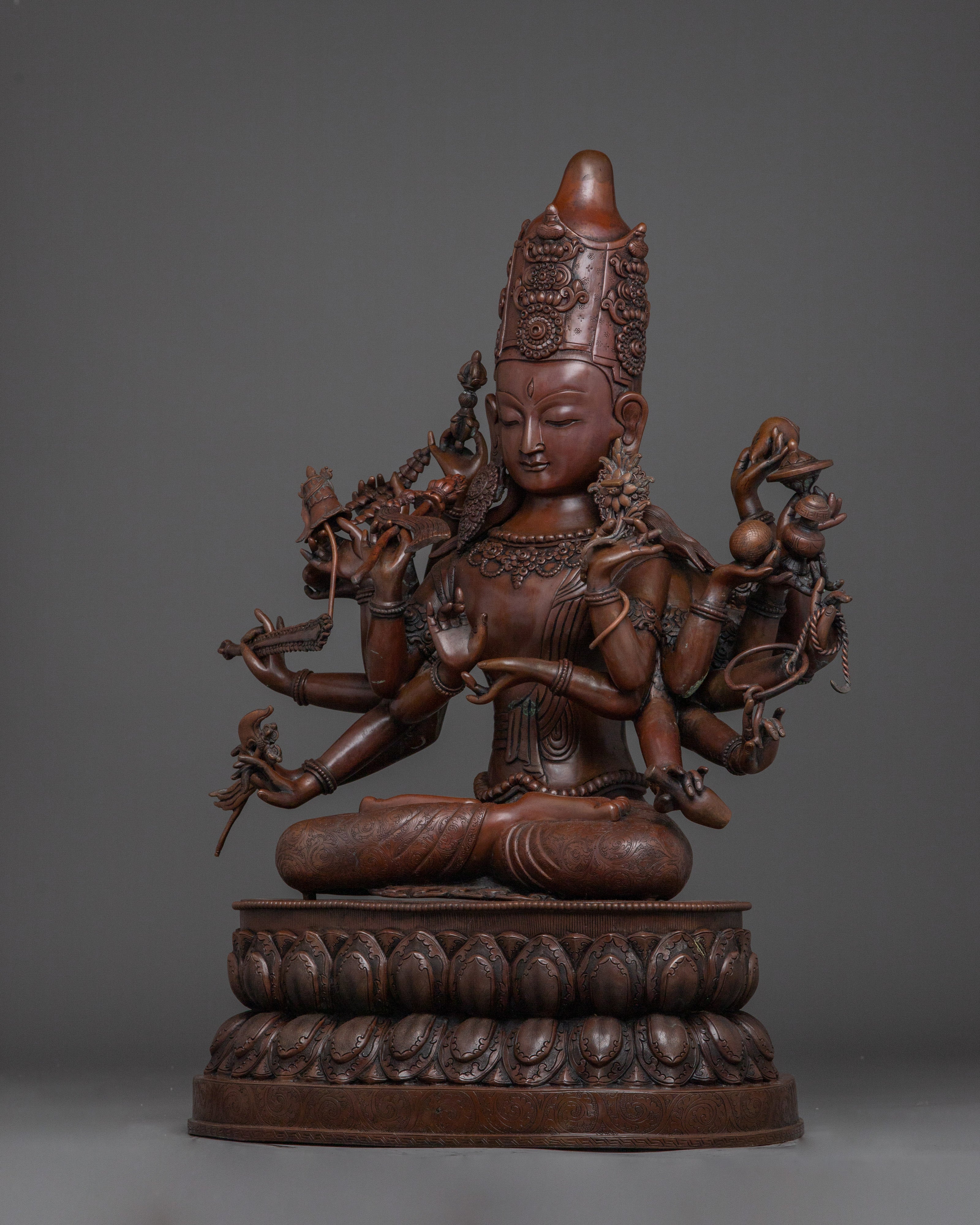 Japanese Lokeshwor Statue | Avalokiteshvara Bodhisattva Sculpture