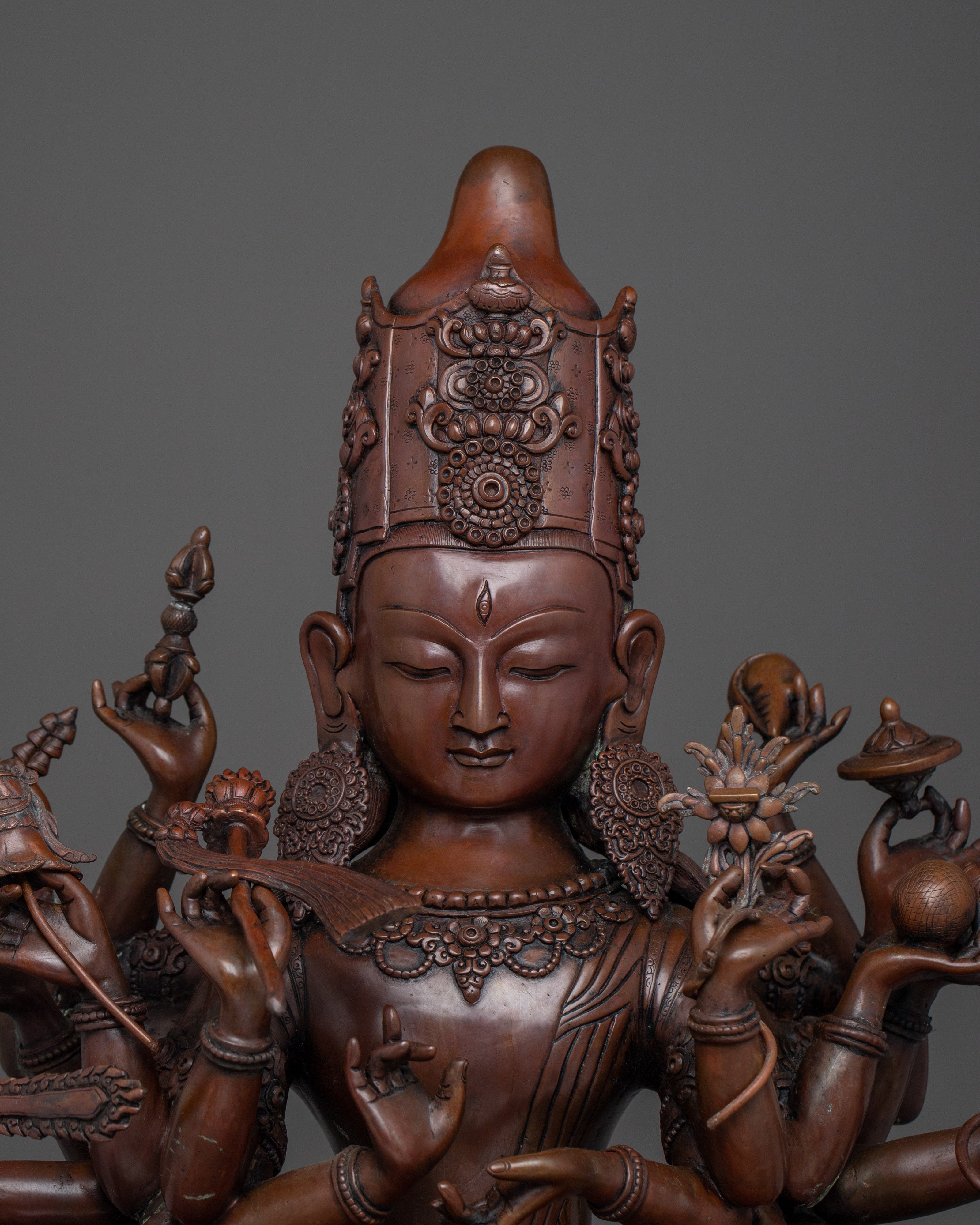 Japanese Lokeshwor Statue | Avalokiteshvara Bodhisattva Sculpture