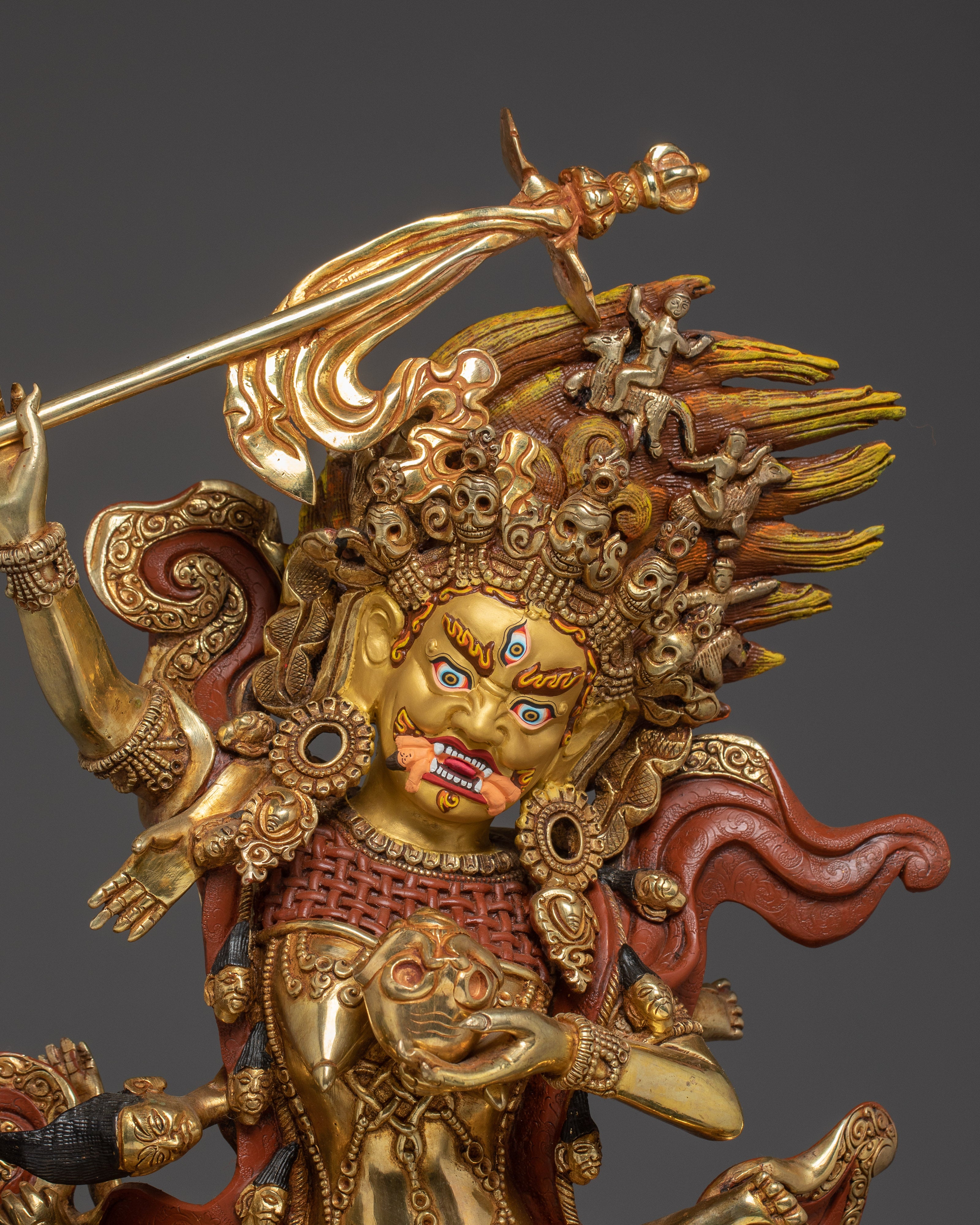 Buddhist Deity Palden Lhamo Statue | Chief Guardian of the Tibetan pantheon
