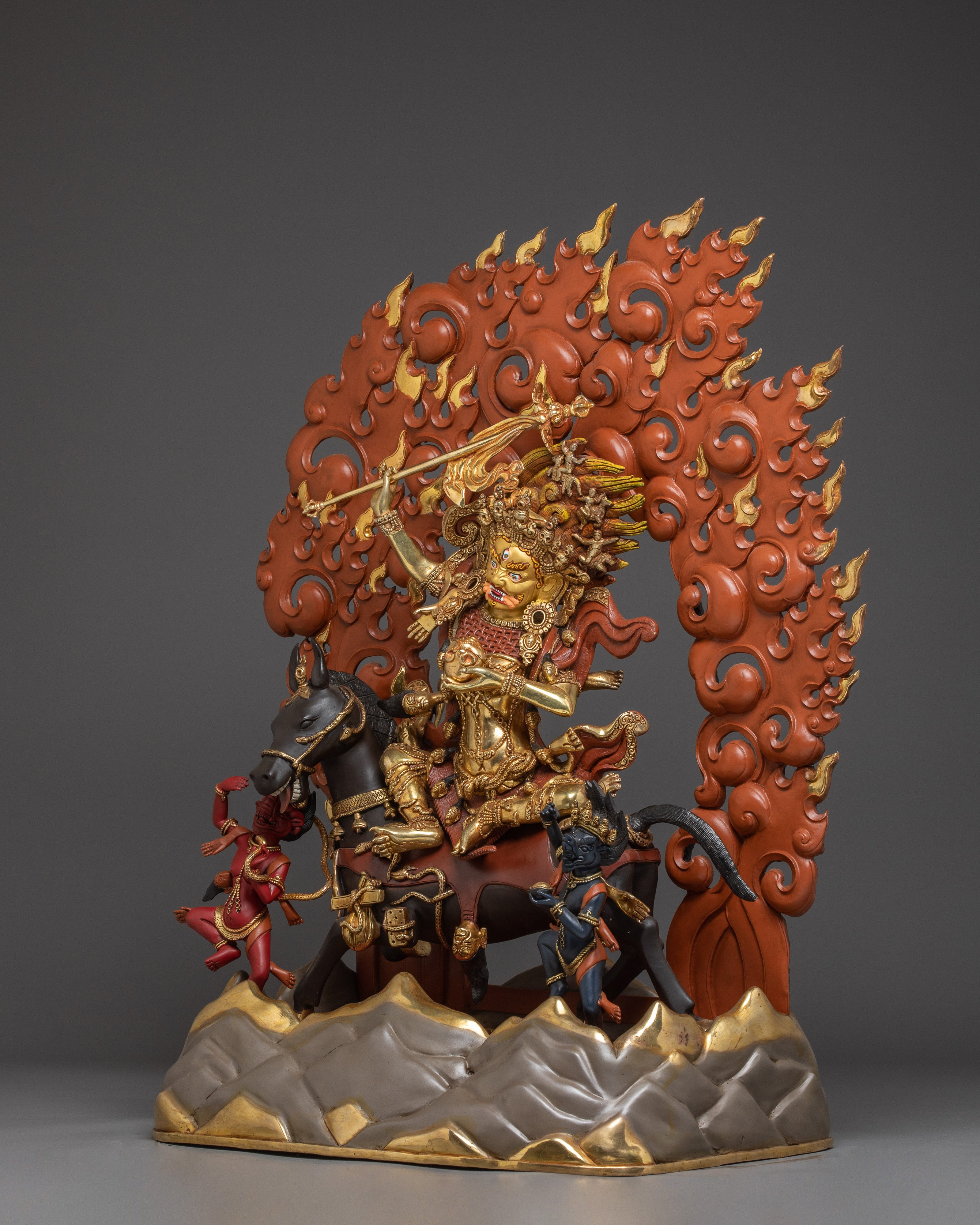 Buddhist Deity Palden Lhamo Statue | Chief Guardian of the Tibetan pantheon