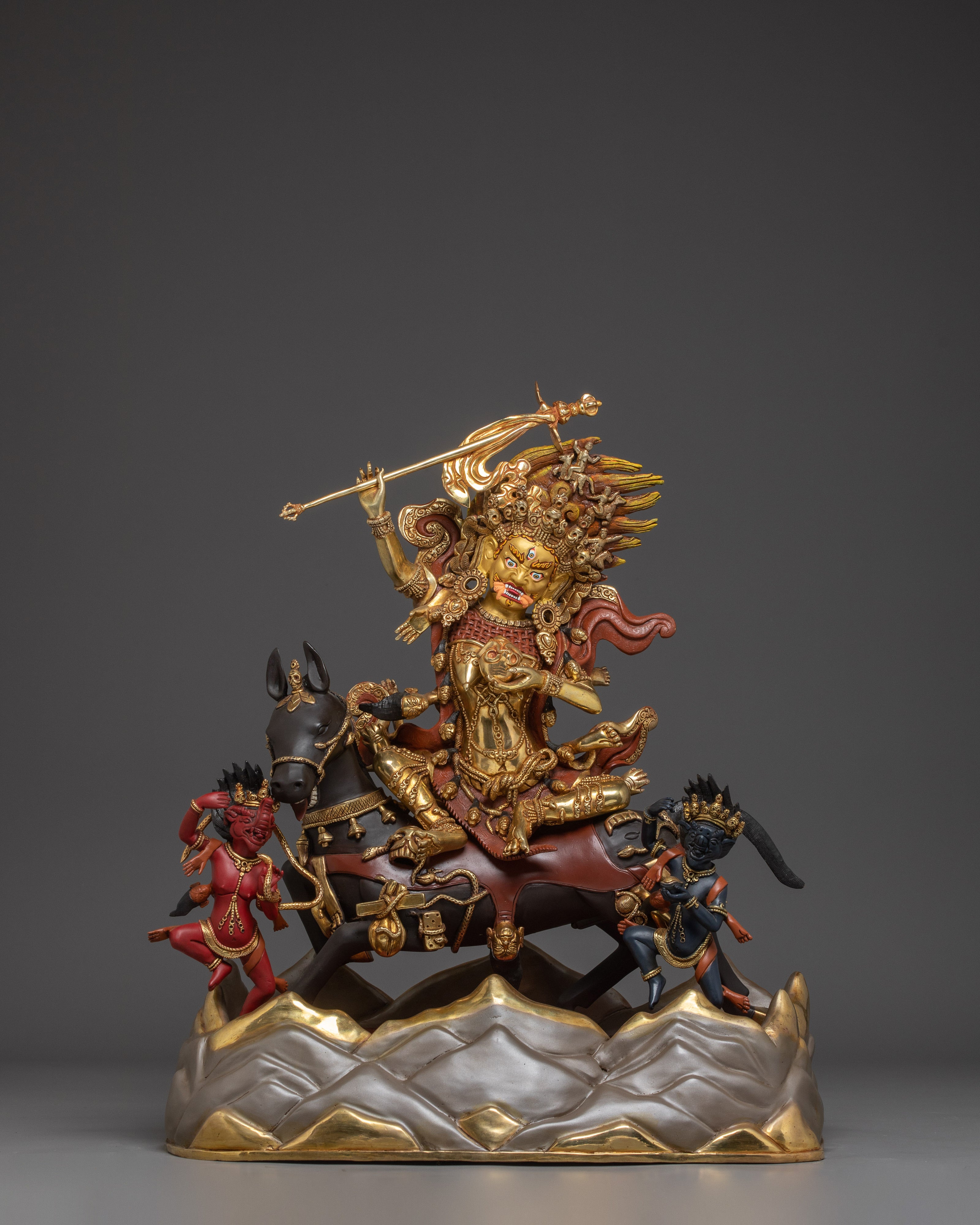 Buddhist Deity Palden Lhamo Statue | Chief Guardian of the Tibetan pantheon