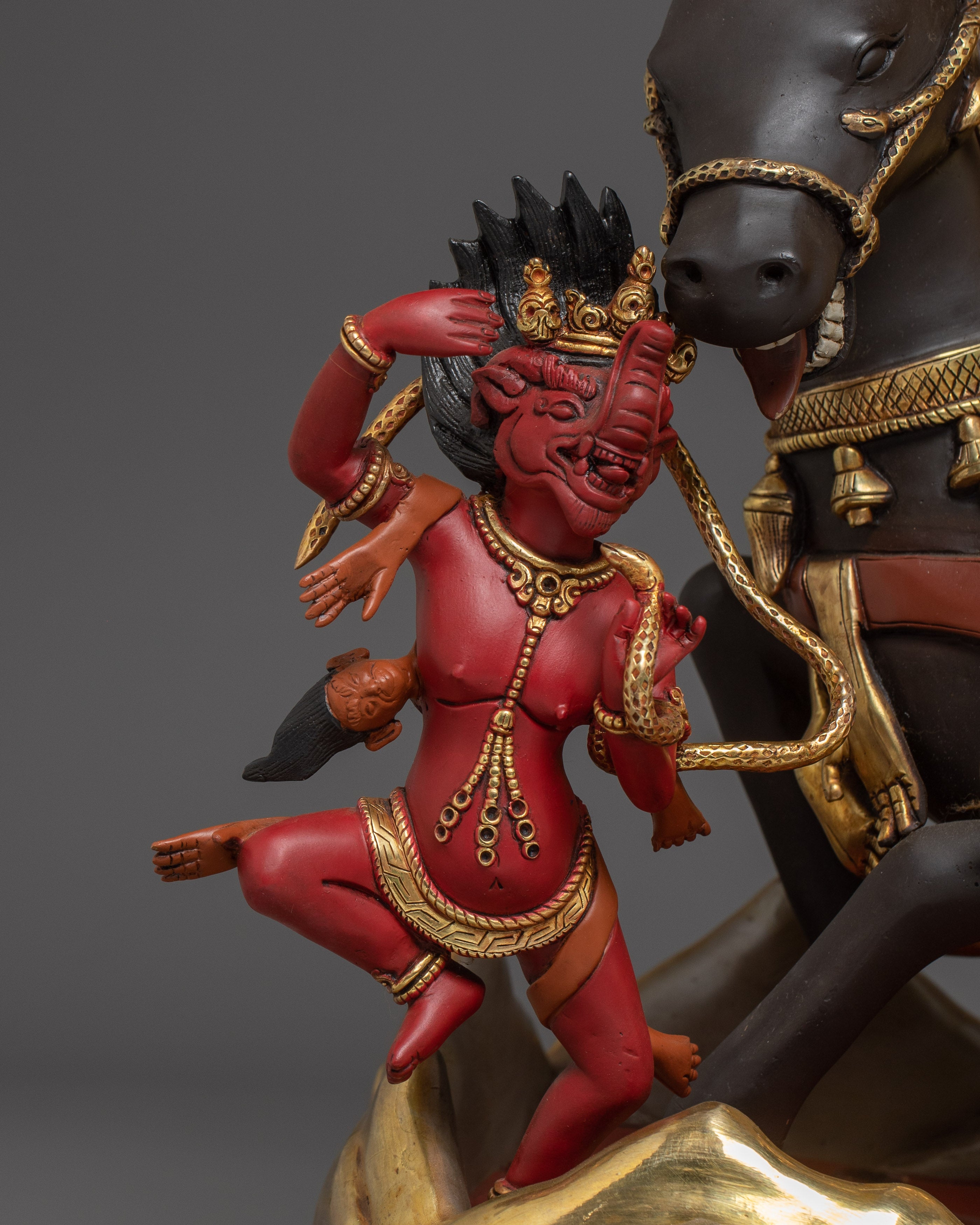 Buddhist Deity Palden Lhamo Statue | Chief Guardian of the Tibetan pantheon