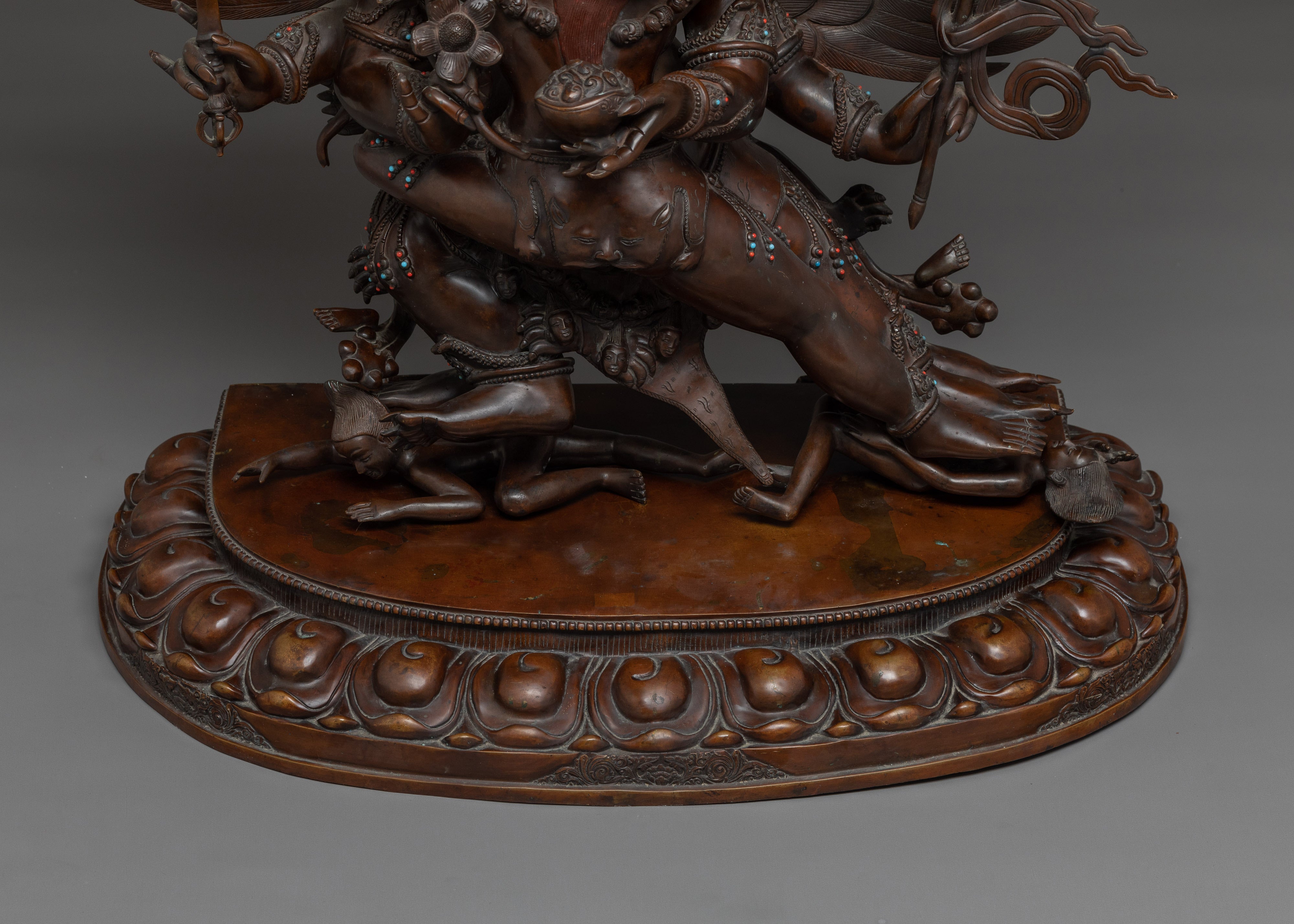 Wrathful Deity Hayagriva Sculpture | Protector in Vajrayana Buddhism