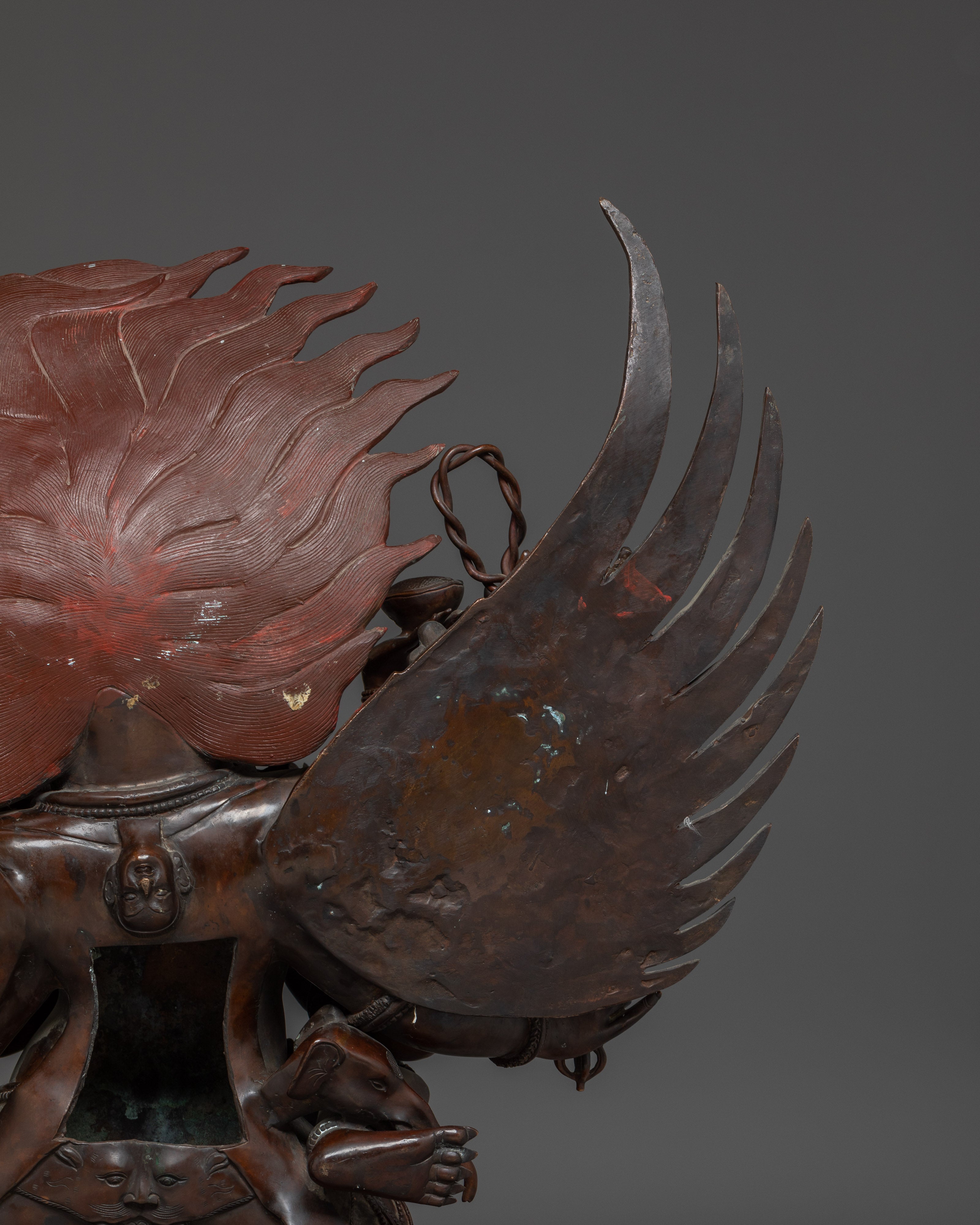 Wrathful Deity Hayagriva Sculpture | Protector in Vajrayana Buddhism