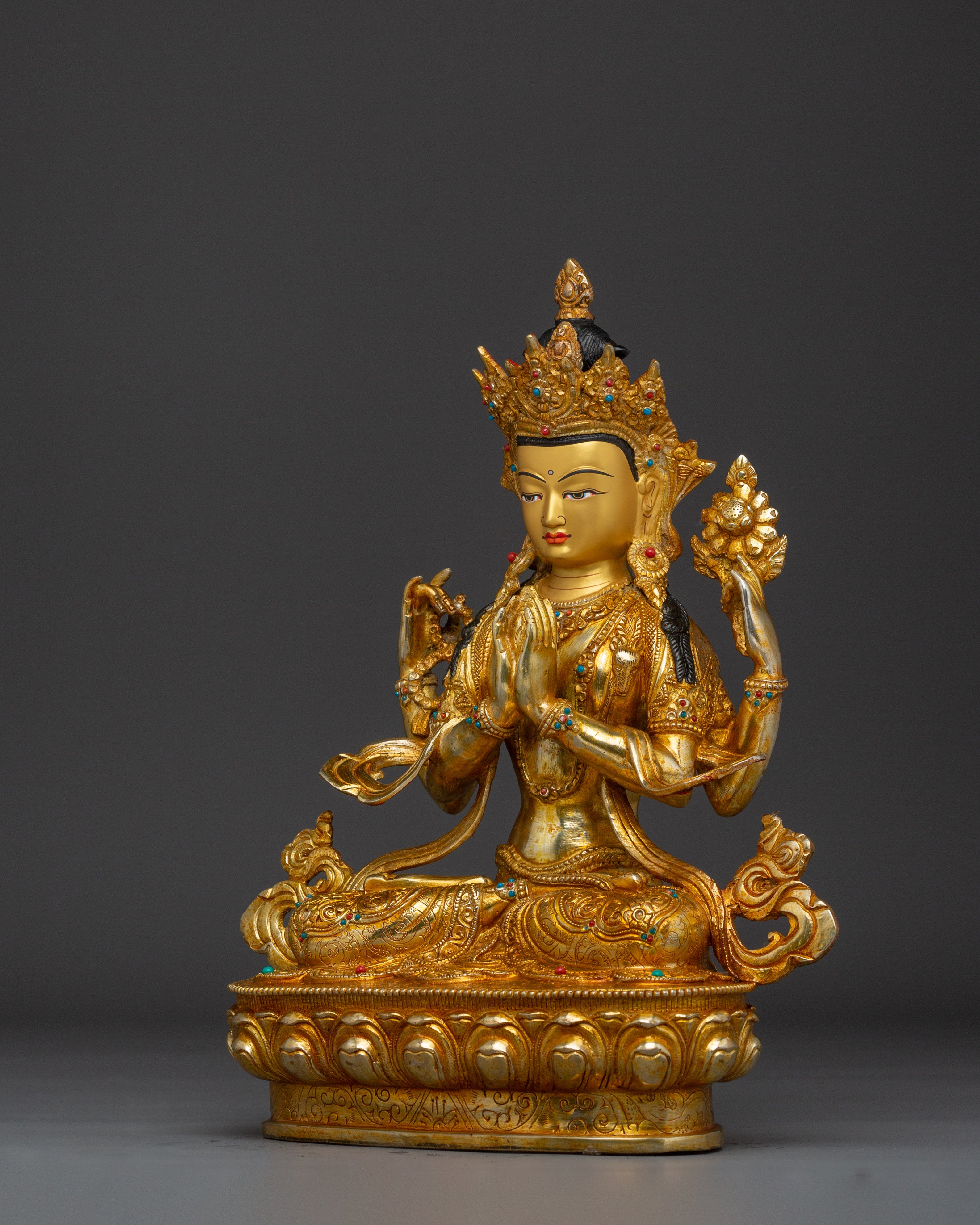Buddha Artwork of Chenrezig | Protector and Healer in Tibetan Buddhism