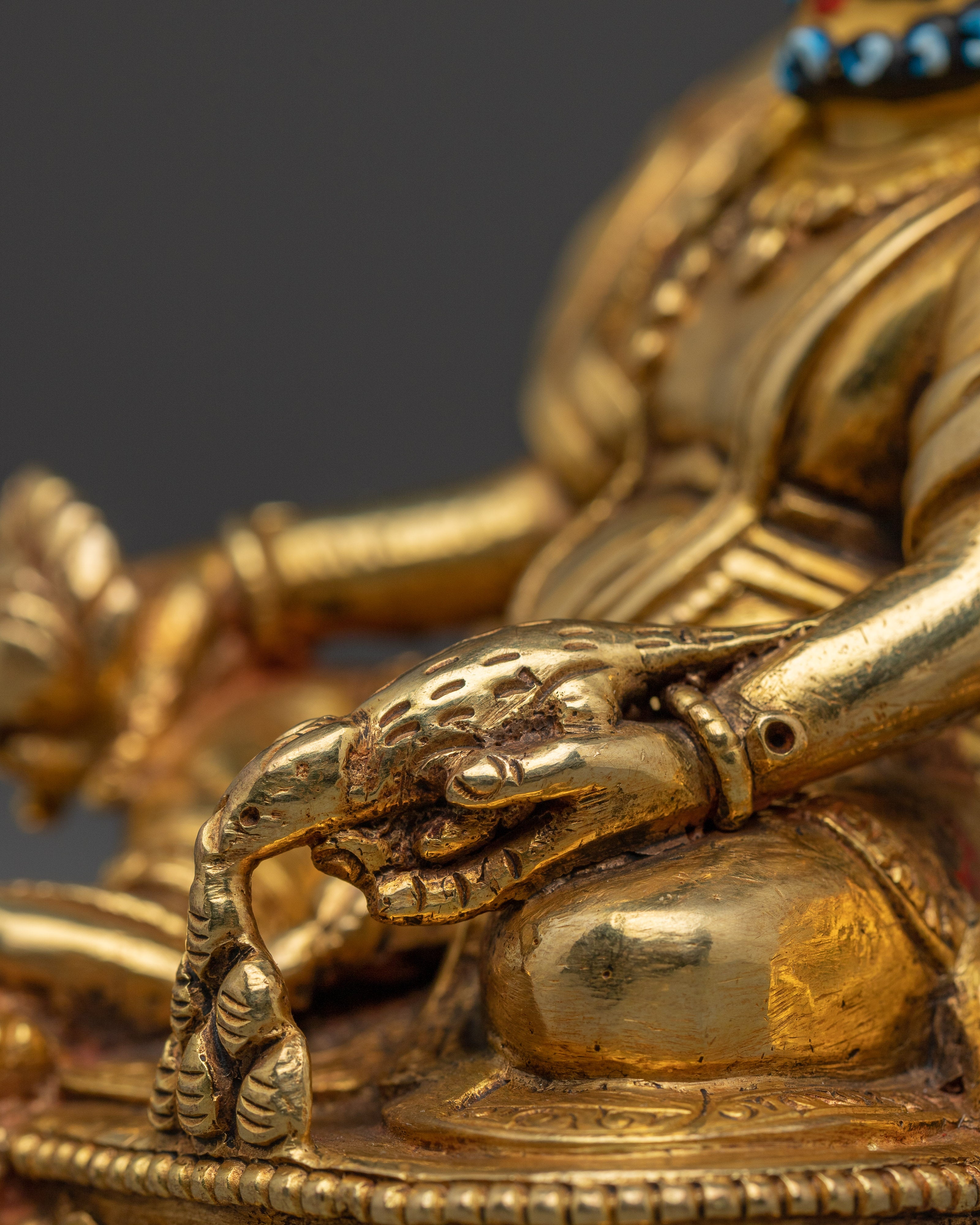 Buddhist Prosperity Art Dzambhala | Tibetan Wealth Deity for Abundance